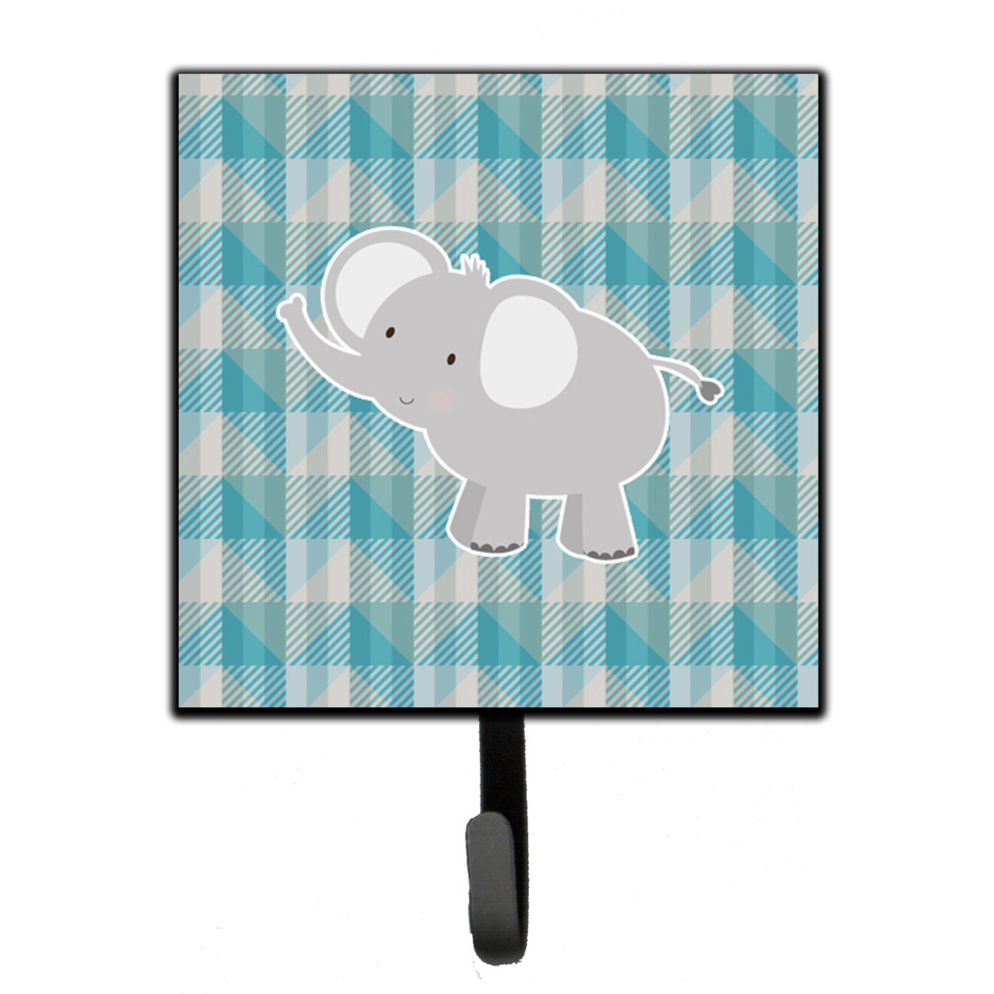 Caroline'S Treasures Elephant Wall Hook, Small, Multicolor
