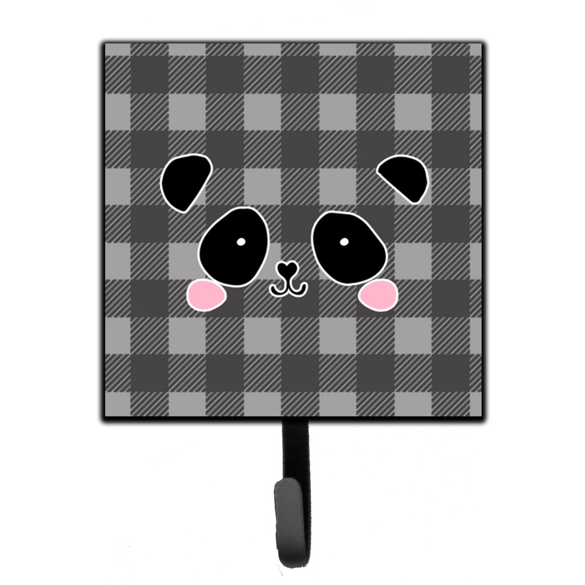Caroline'S Treasures Panda Bear Face Wall Hook, Small, Multicolor