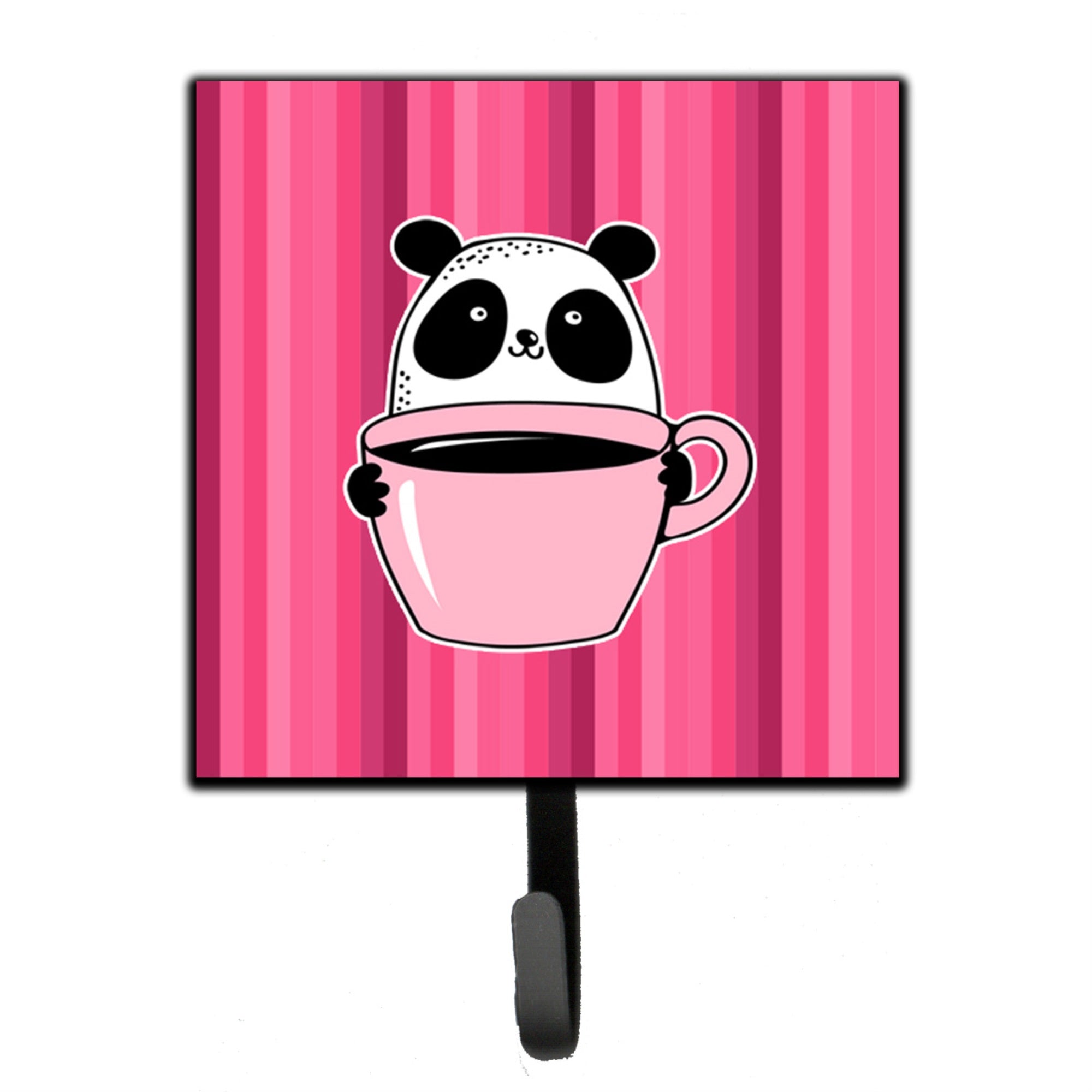 Caroline'S Treasures Panda Bear Coffee Wall Hook, Small, Multicolor