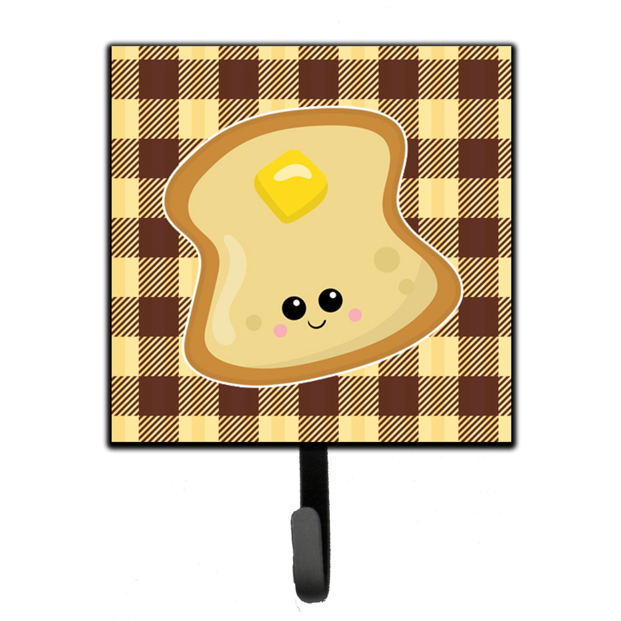Caroline'S Treasures Buttered Toast Face Wall Hook, Small, Multicolor