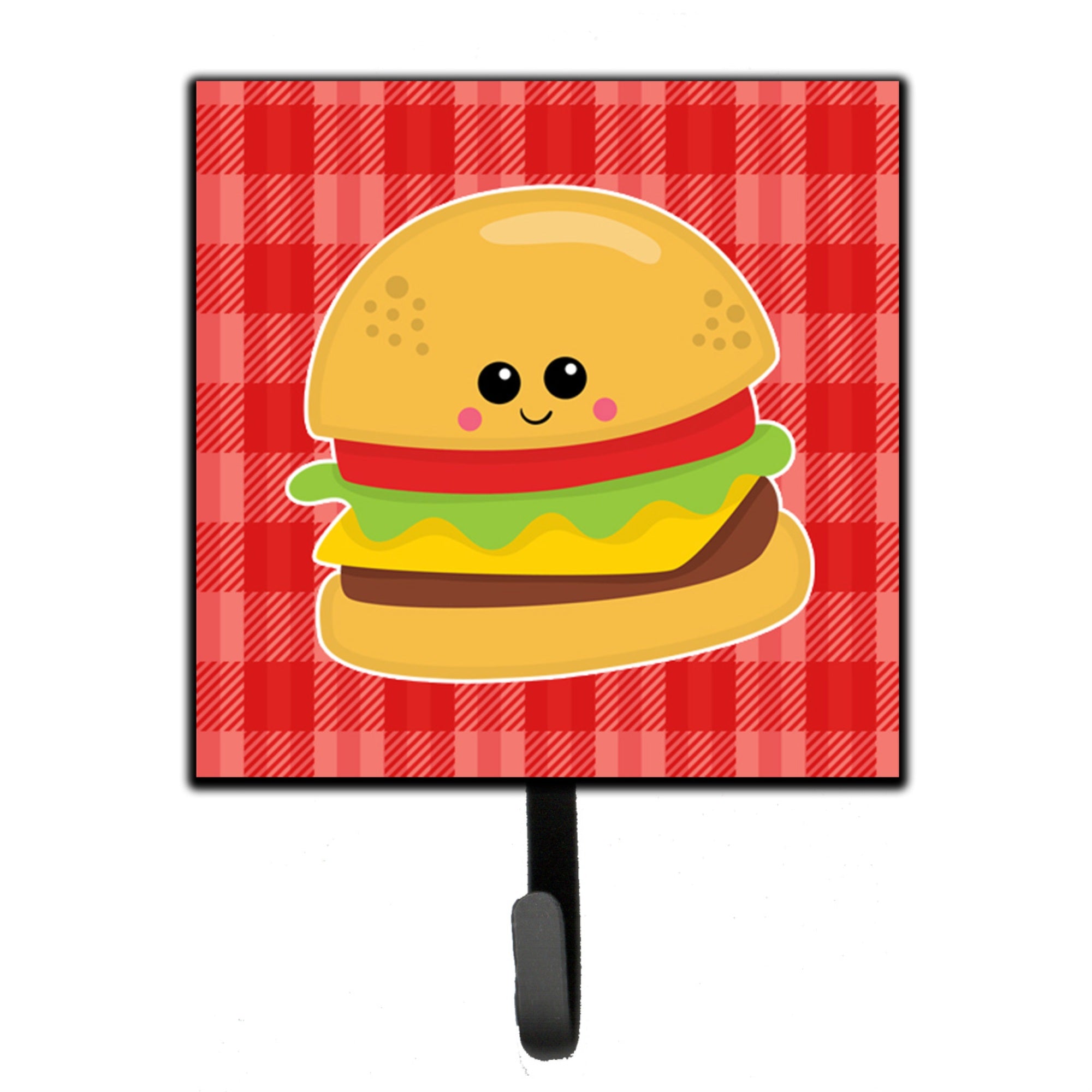 Caroline'S Treasures Hamburger Face Wall Hook, Small, Multicolor