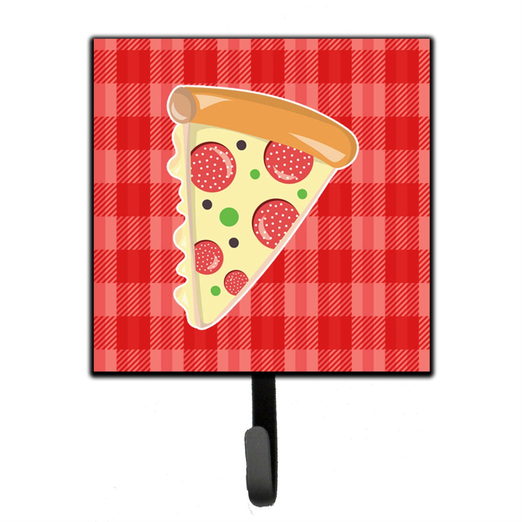 Caroline'S Treasures Slice Of Pizza Wall Hook, Small, Multicolor