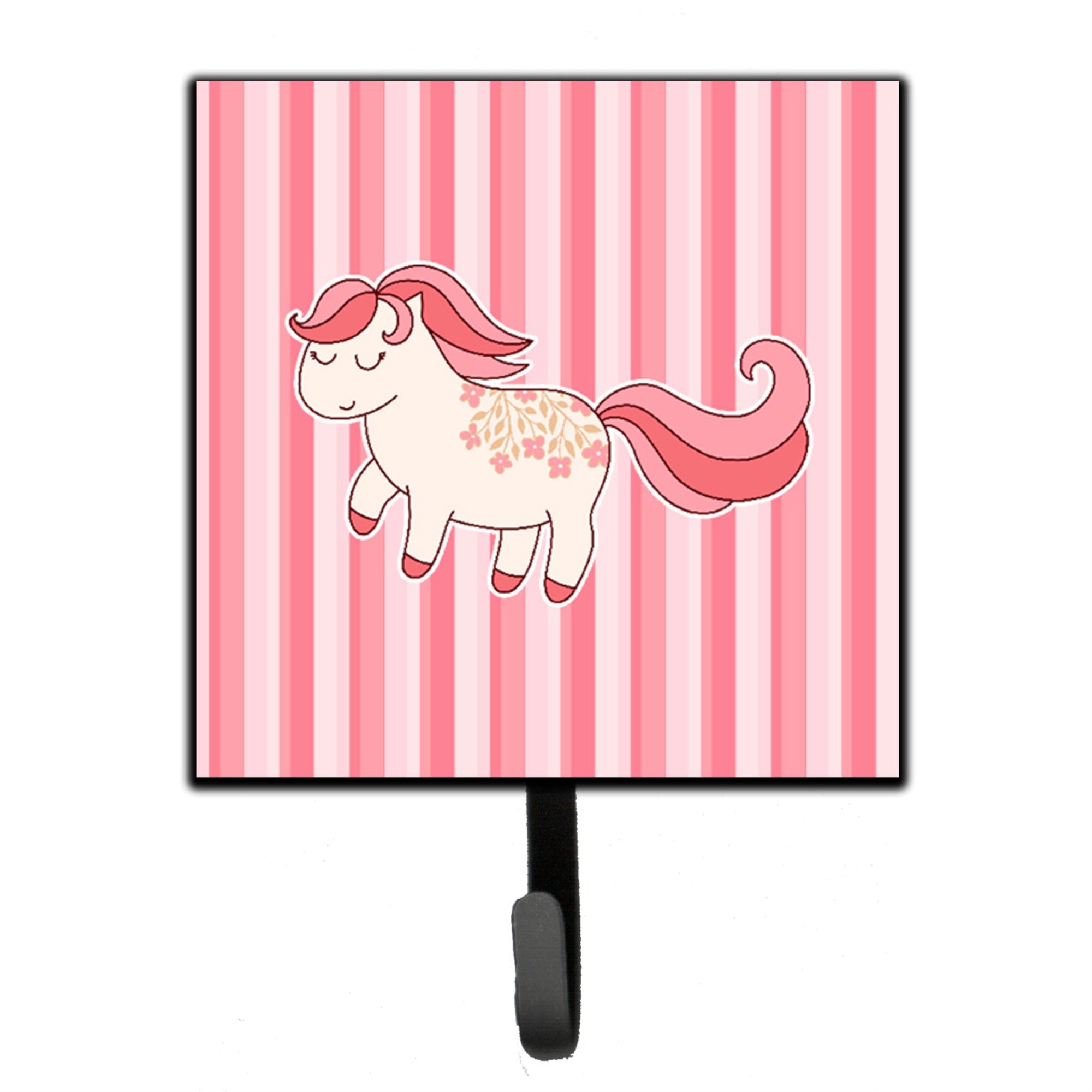 Caroline'S Treasures Little Pink Pony Wall Hook, Small, Multicolor