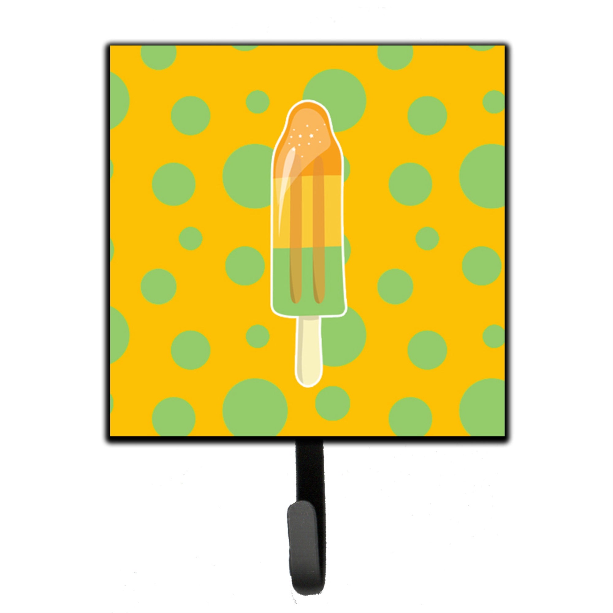 Caroline'S Treasures Ice Pop Popcicle Orange Green Wall Hook, Small, Multicolor