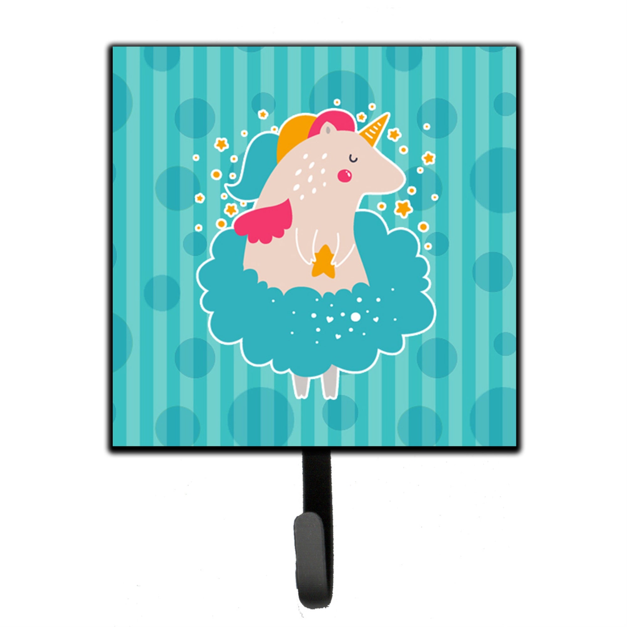 Caroline'S Treasures Unicorn Ballerina Wall Hook, Small, Multicolor