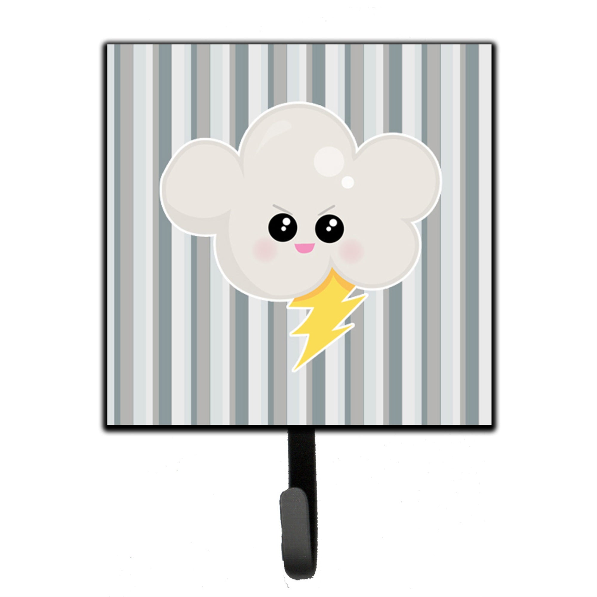 Caroline'S Treasures Weather Thuderstorm Face Wall Hook, Small, Multicolor