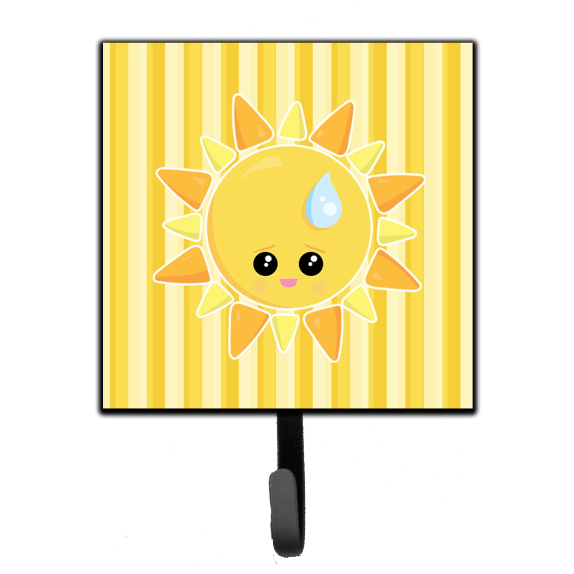 Caroline'S Treasures Weather Sun Sprinkle Face Wall Hook, Small, Multicolor