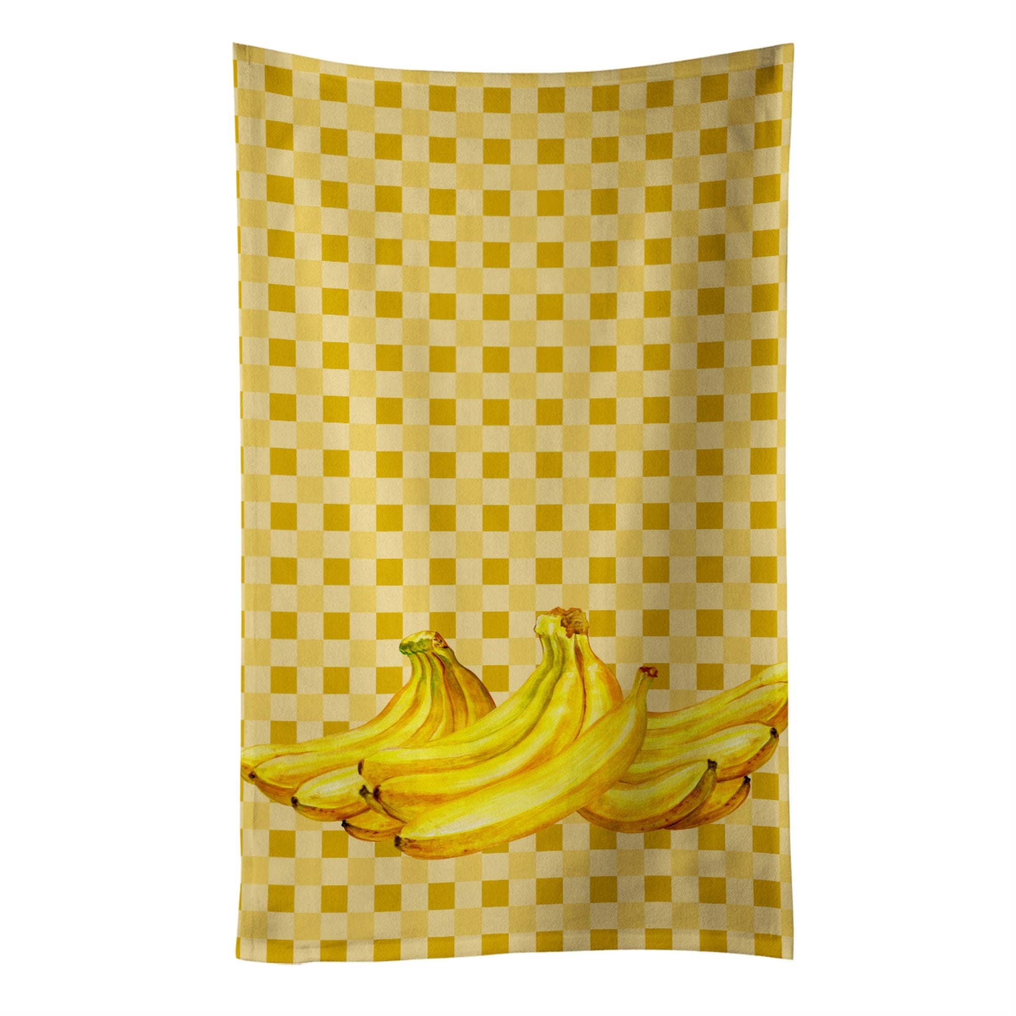 Caroline'S Treasures Bananas On Basketweave Decorated Dish Towel, 25Hx15W, Multicolor