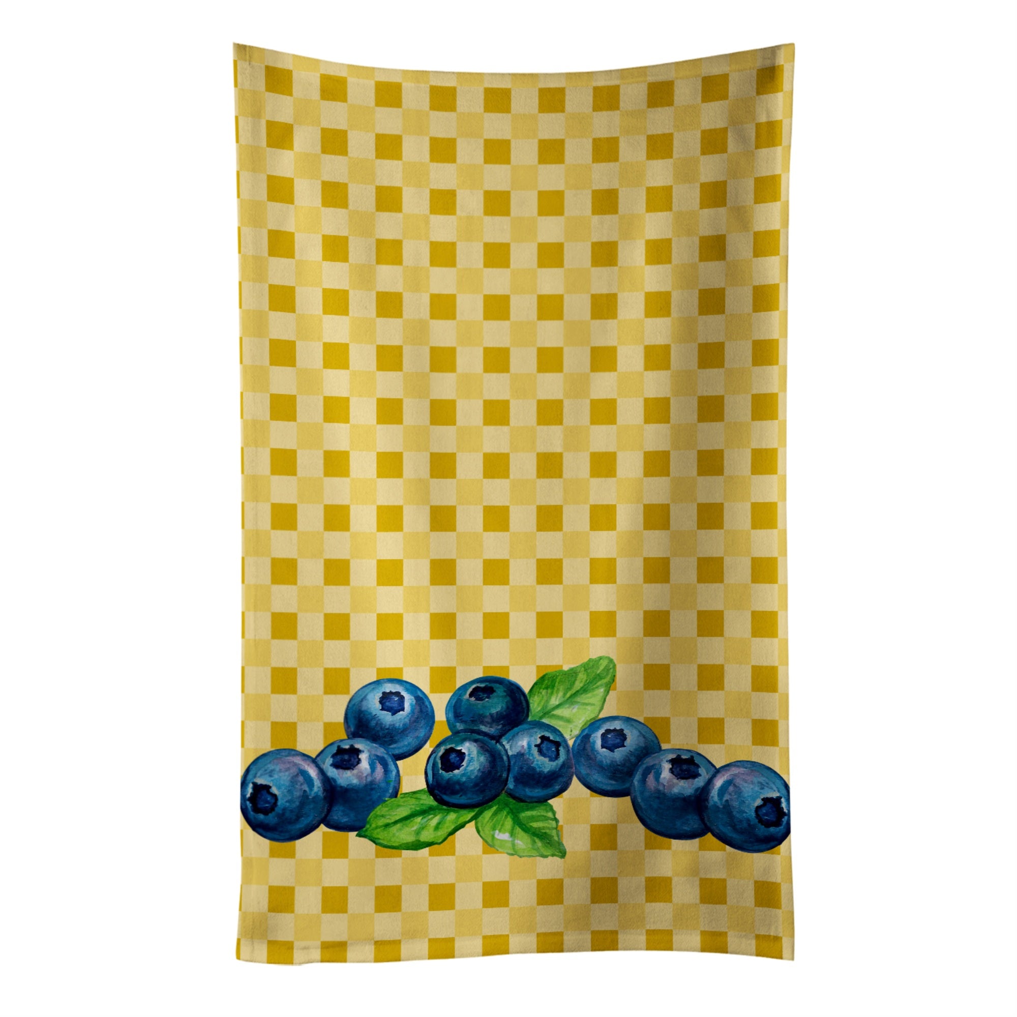 Caroline'S Treasures Blueberries On Basketweave Decorated Dish Towel, 25Hx15W, Multicolor