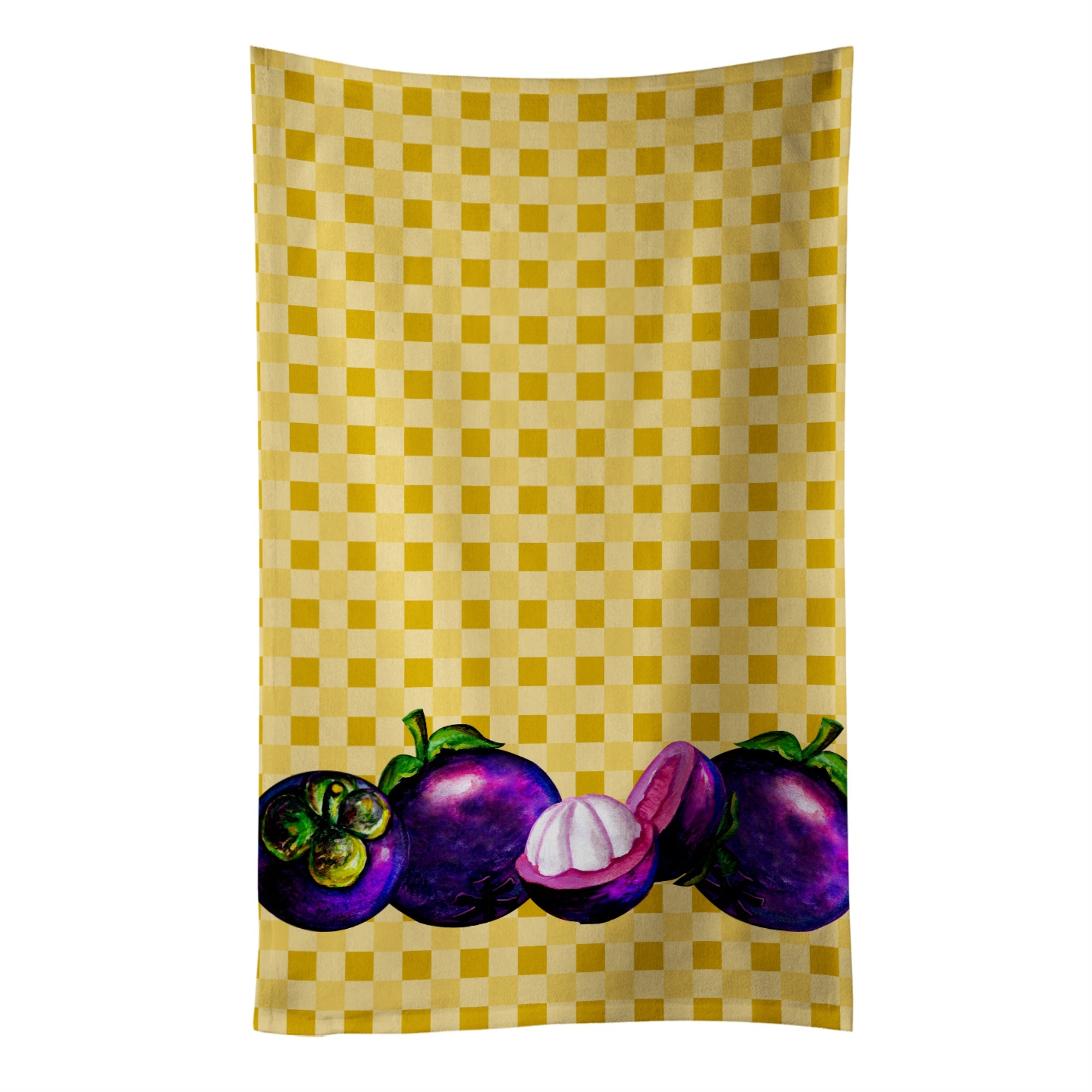 Caroline'S Treasures Mangosteens On Basketweave Decorated Dish Towel, 25Hx15W, Multicolor