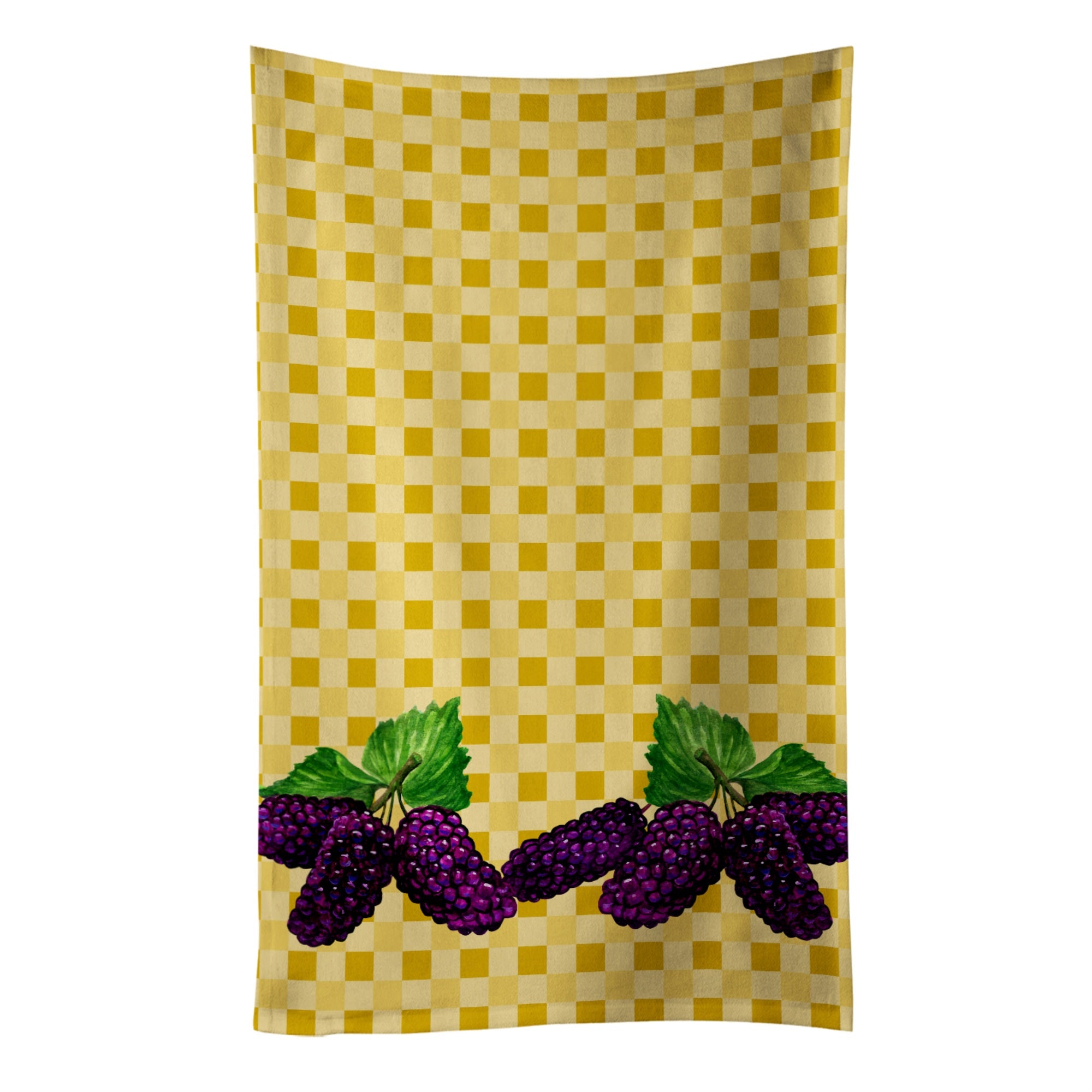 Caroline'S Treasures Mulberries On Basketweave Decorated Dish Towel, 25Hx15W, Multicolor