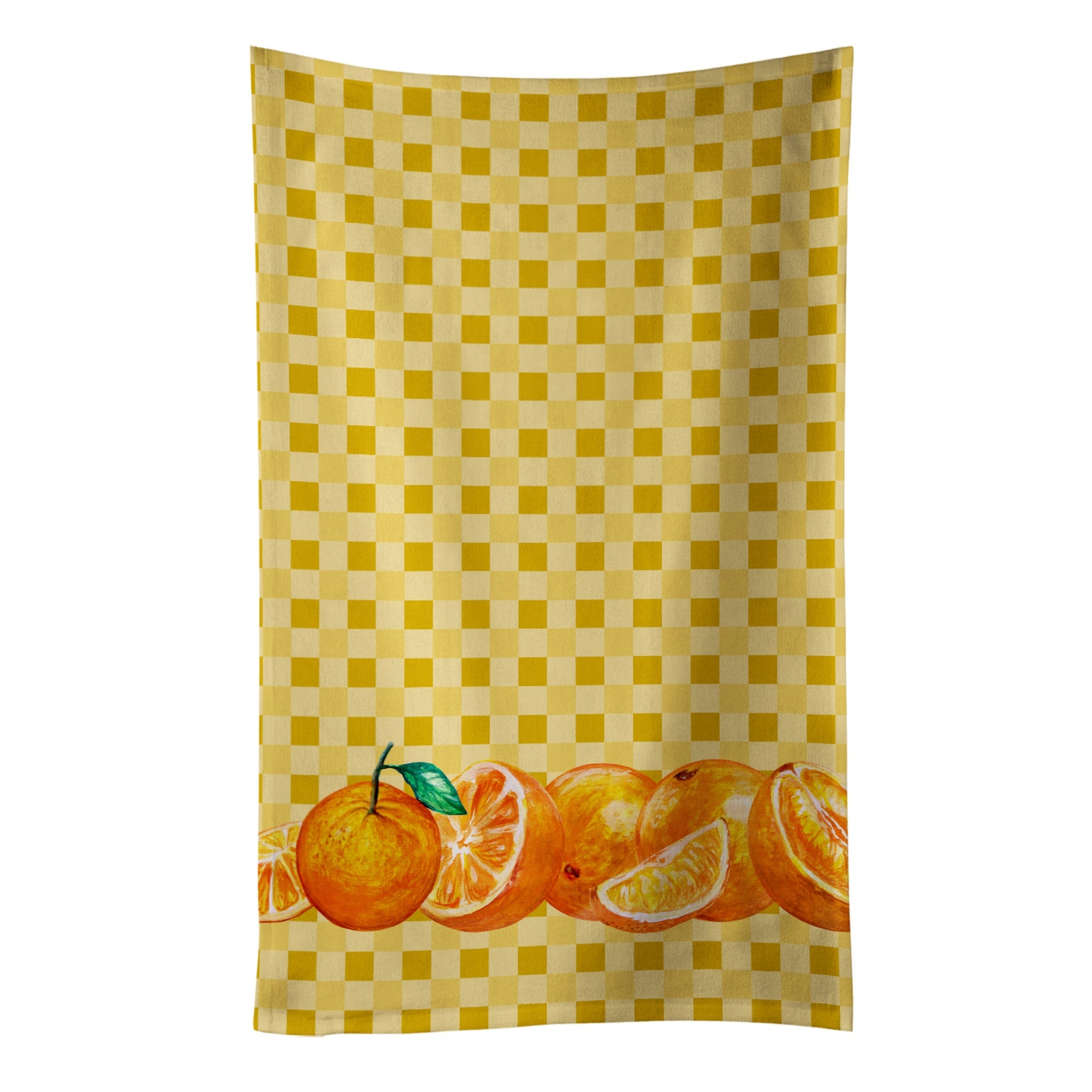 Caroline'S Treasures Oranges On Basketweave Decorated Dish Towel, 25Hx15W, Multicolor