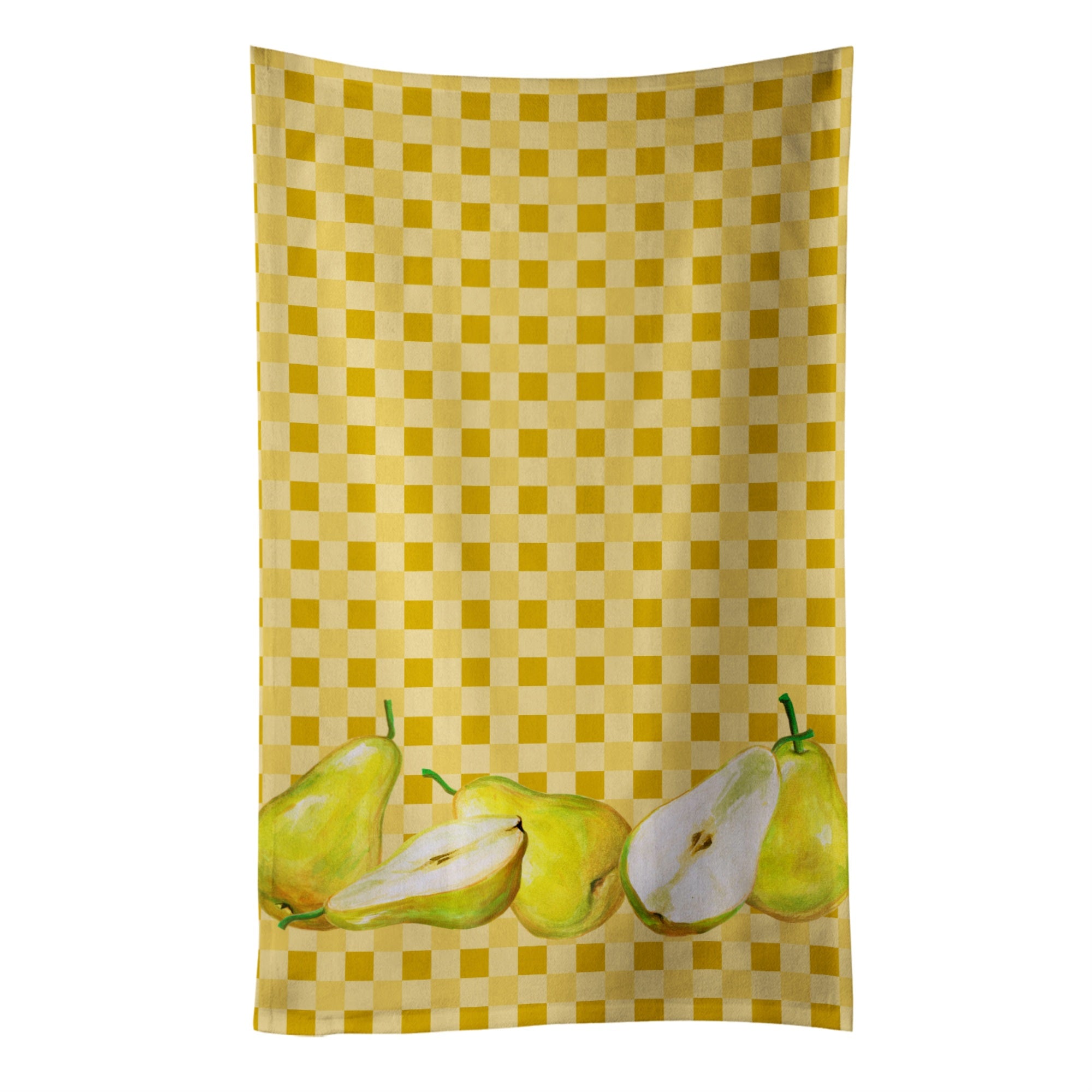 Caroline'S Treasures Pears On Basketweave Decorated Dish Towel, 25Hx15W, Multicolor