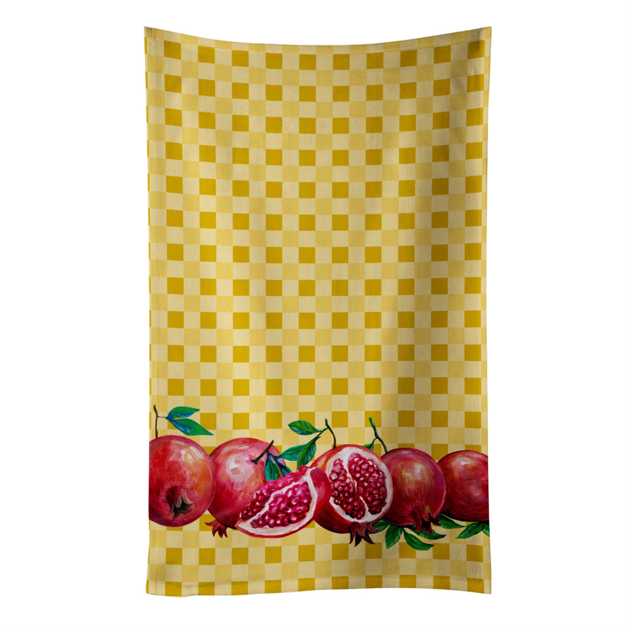 Caroline'S Treasures Pomegranates On Basketweave Decorated Dish Towel, 25Hx15W, Multicolor