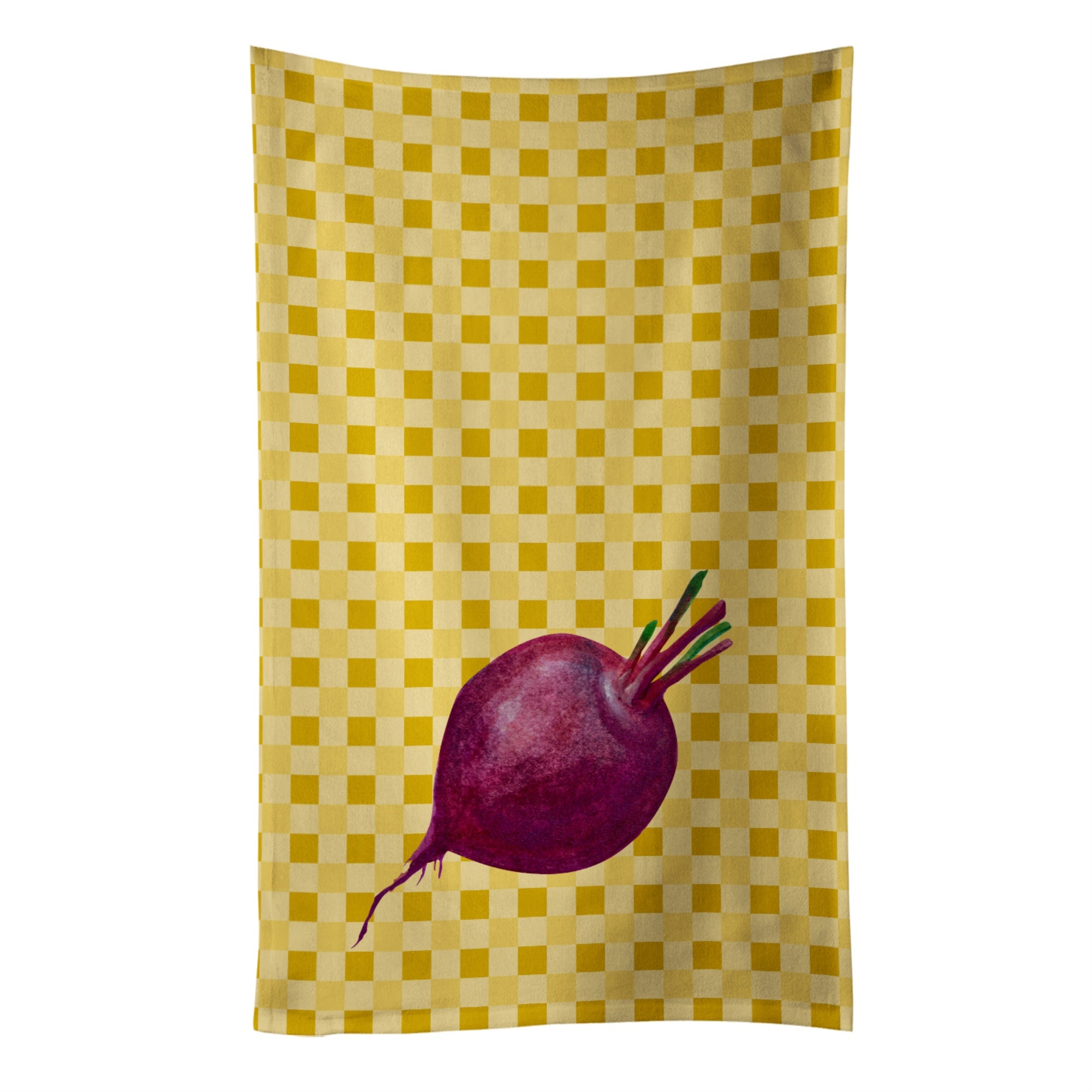 Caroline'S Treasures Beet Root On Basketweave Decorated Dish Towel, 25Hx15W, Multicolor