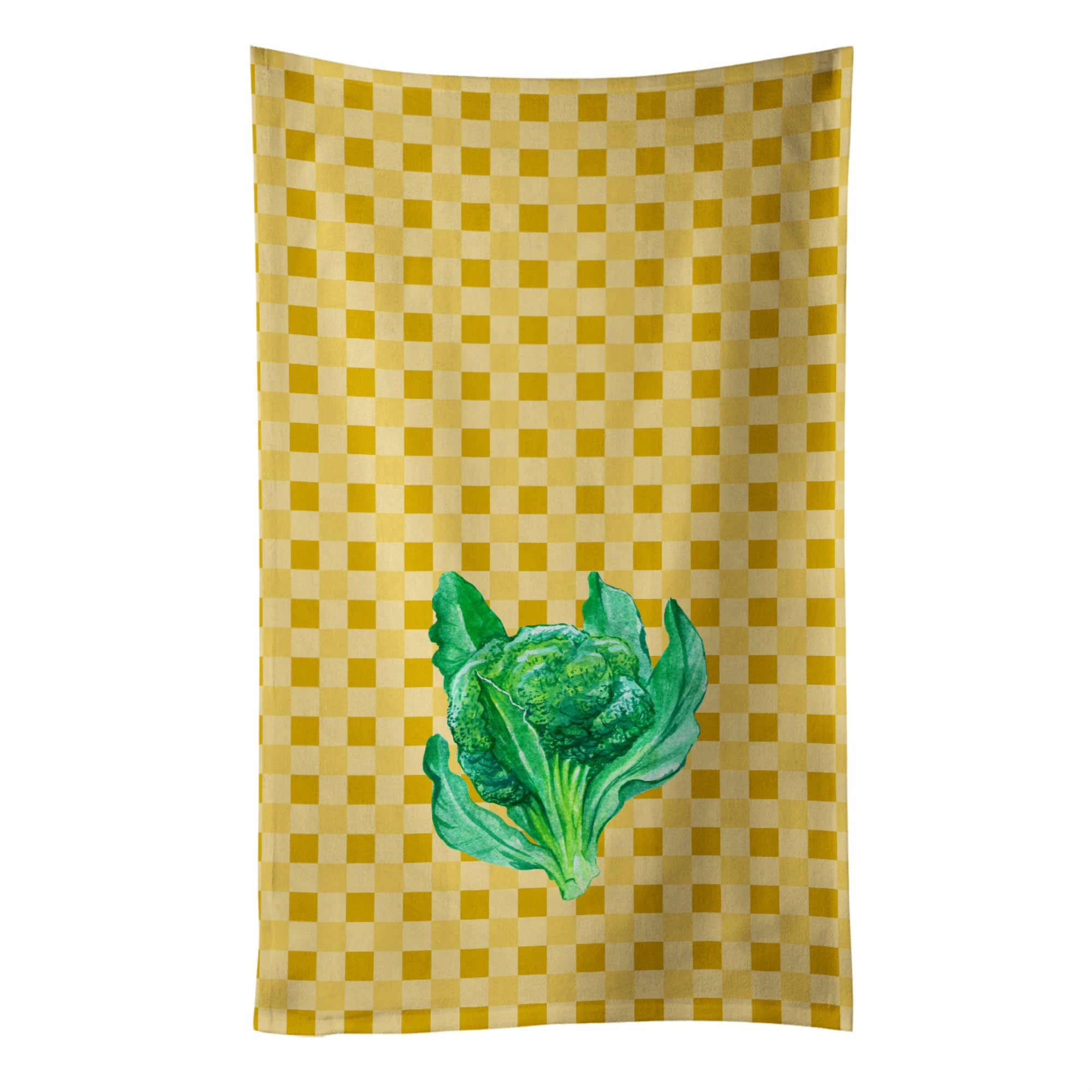 Caroline'S Treasures Broccoli On Basketweave Decorated Dish Towel, 25Hx15W, Multicolor