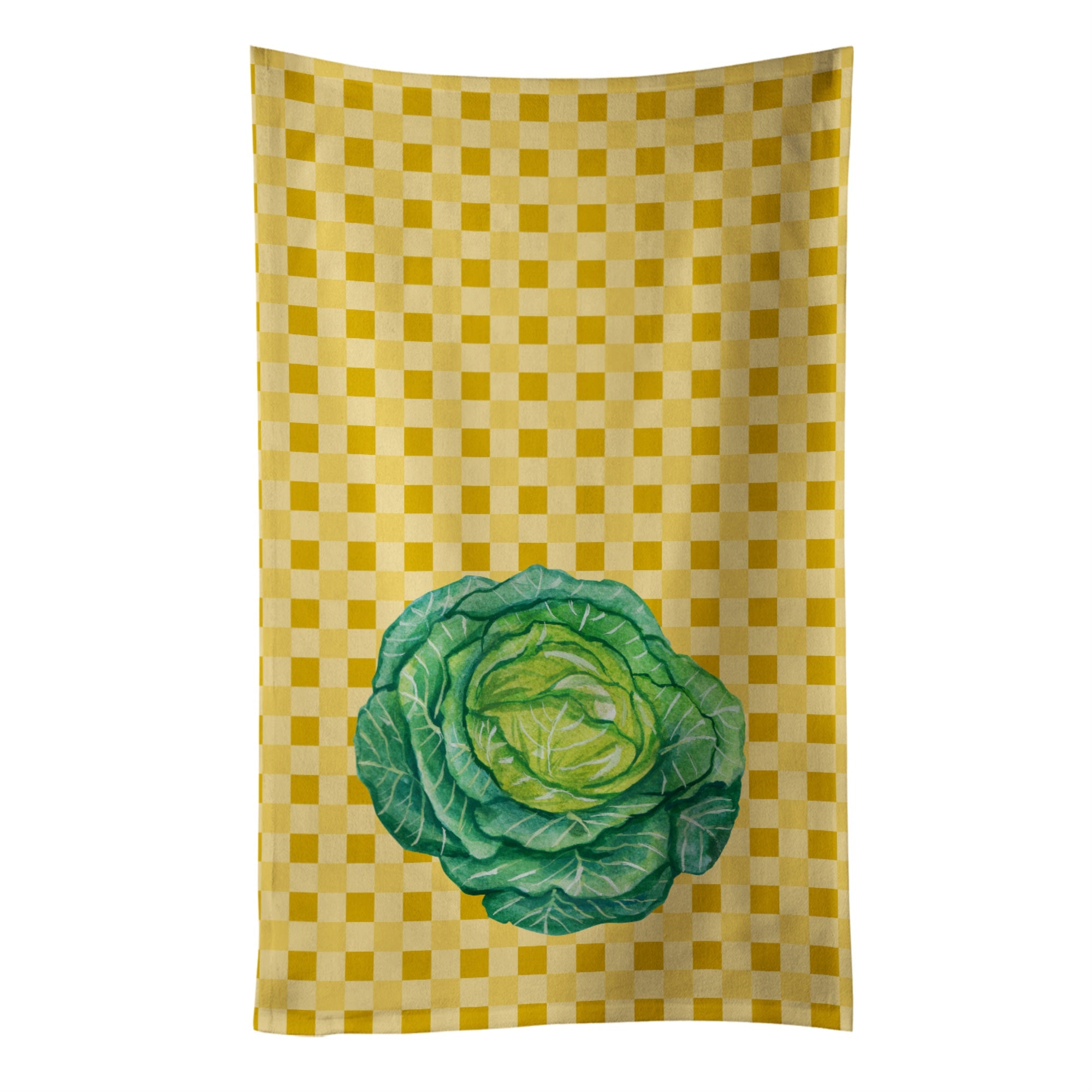 Caroline'S Treasures Cabbage On Basketweave Decorated Dish Towel, 25Hx15W, Multicolor