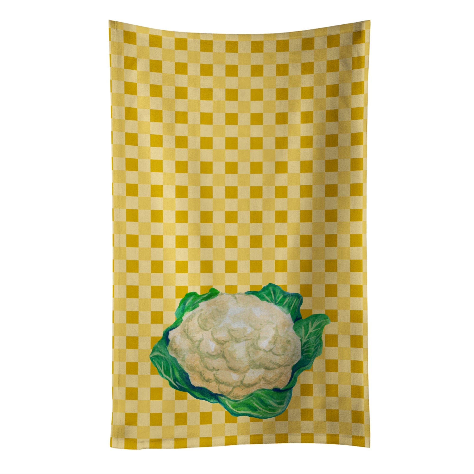 Caroline'S Treasures Cauliflower On Basketweave Decorated Dish Towel, 25Hx15W, Multicolor