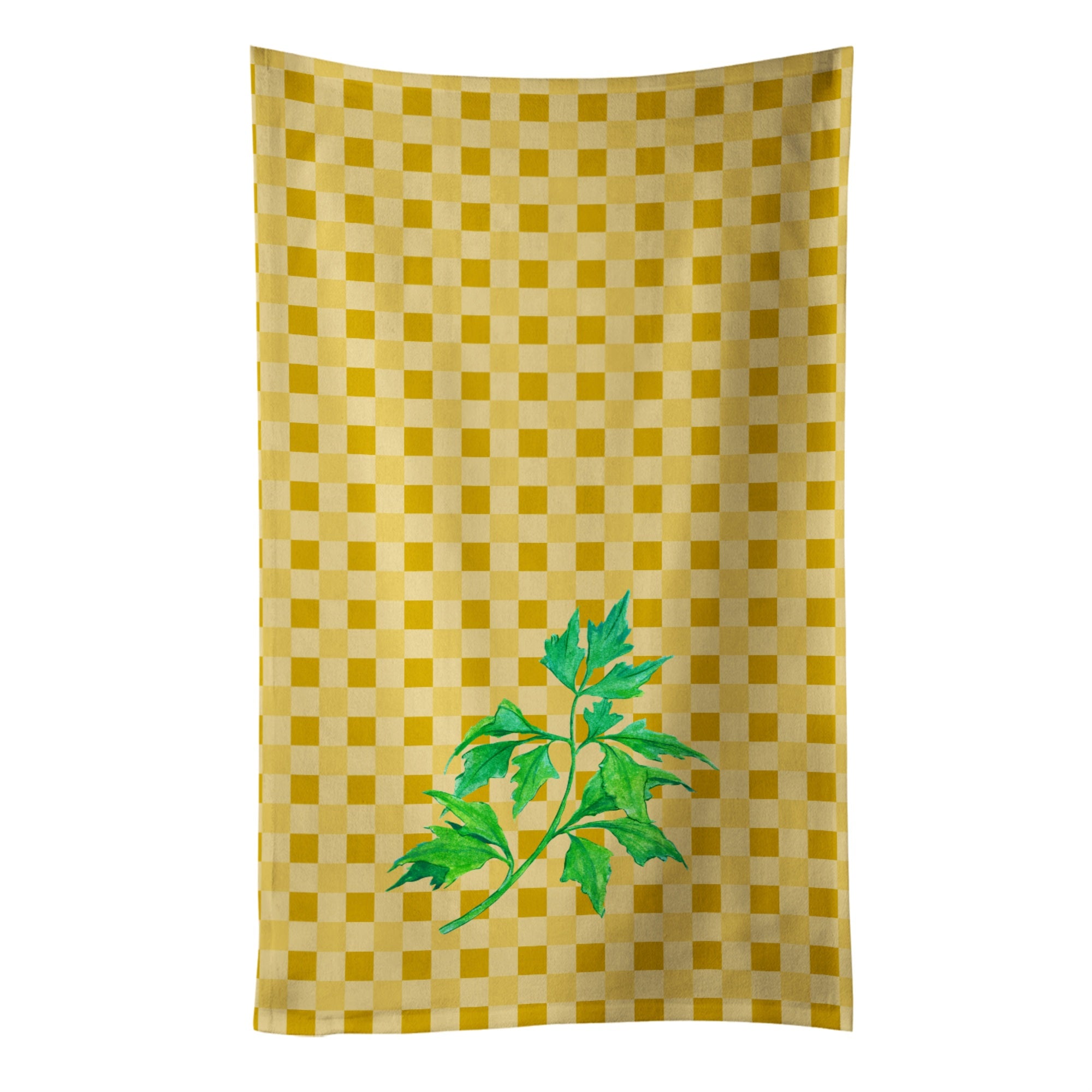 Caroline'S Treasures Celery On Basketweave Decorated Dish Towel, 25Hx15W, Multicolor