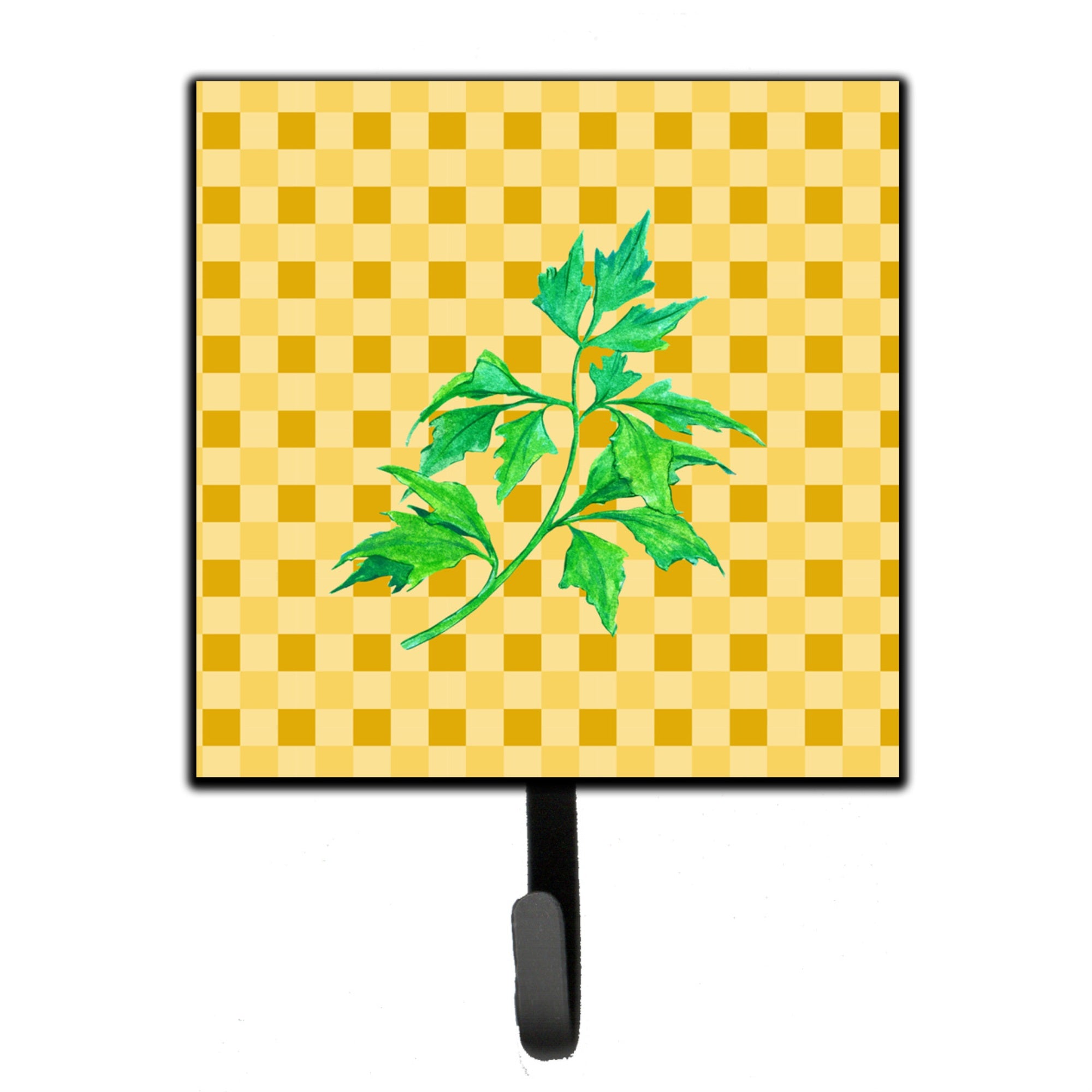Caroline'S Treasures Celery On Basketweave Wall Hook, Small, Multicolor