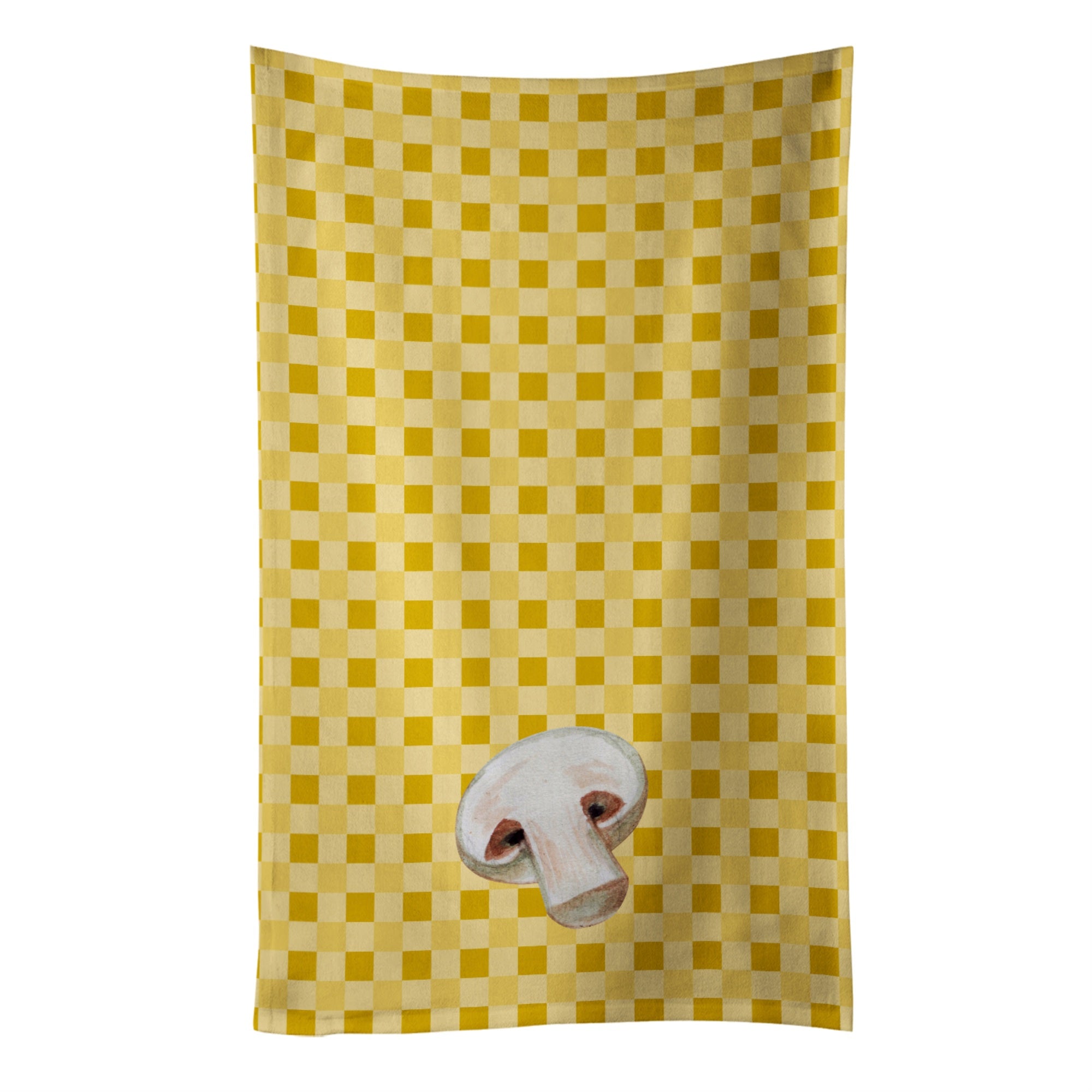 Caroline'S Treasures Champignon Mushroom On Basketweave Decorated Dish Towel, 25Hx15W, Multicolor