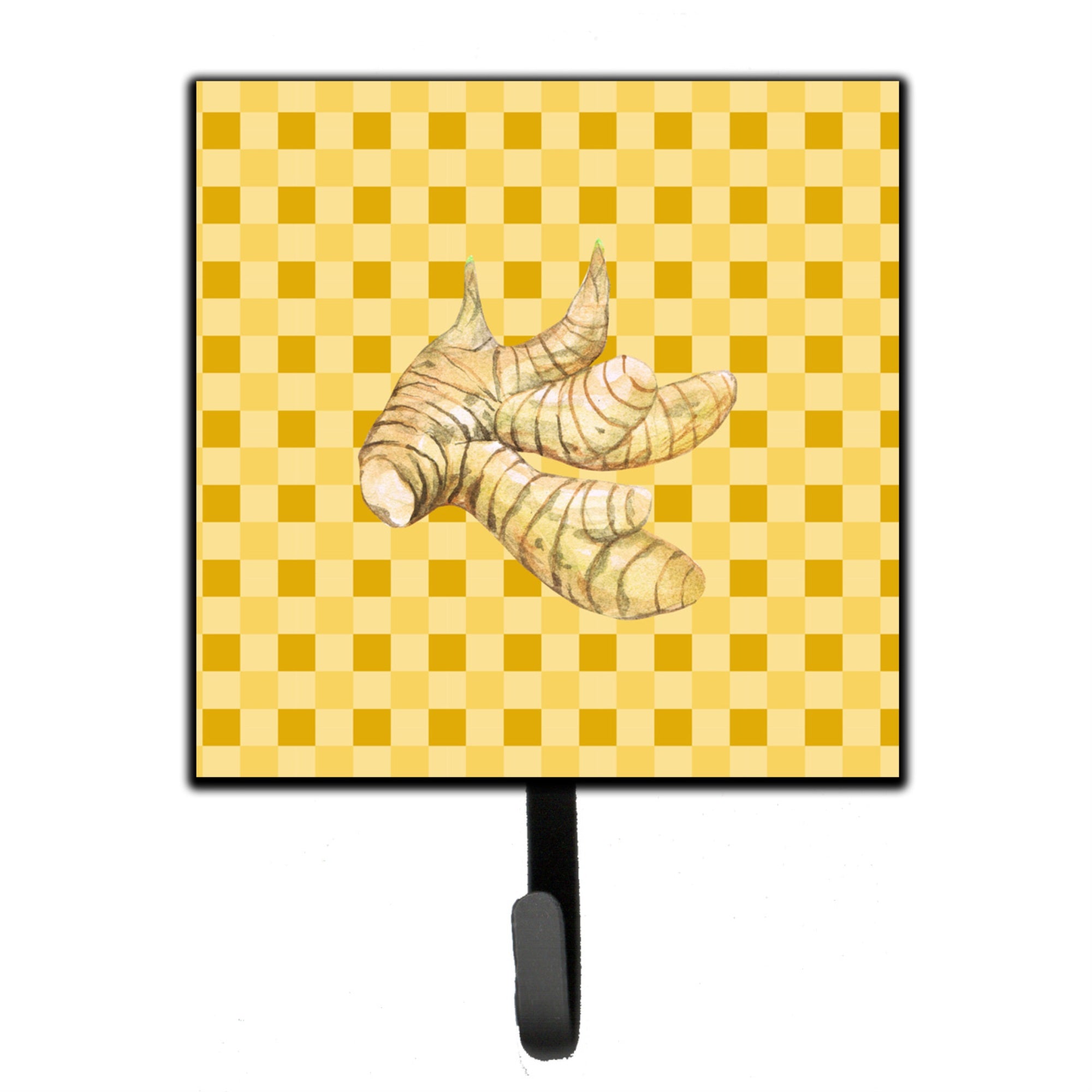 Caroline'S Treasures Galangal On Basketweave Wall Hook, Small, Multicolor