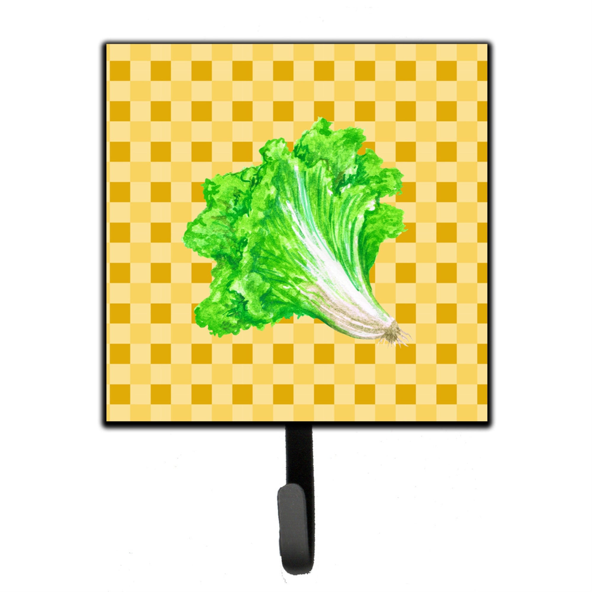 Caroline'S Treasures Lettuce On Basketweave Wall Hook, Small, Multicolor