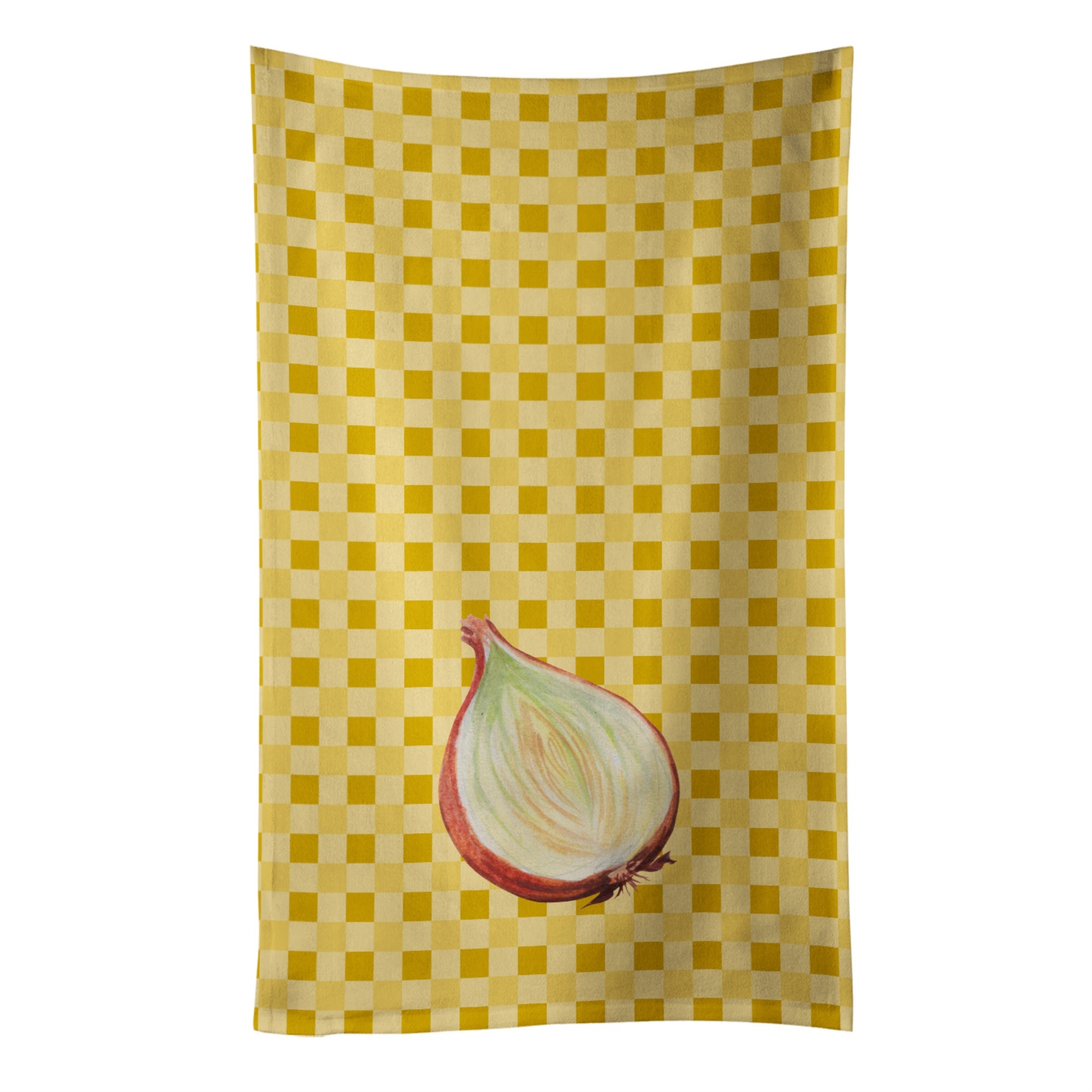 Caroline'S Treasures Onion On Basketweave Decorated Dish Towel, 25Hx15W, Multicolor