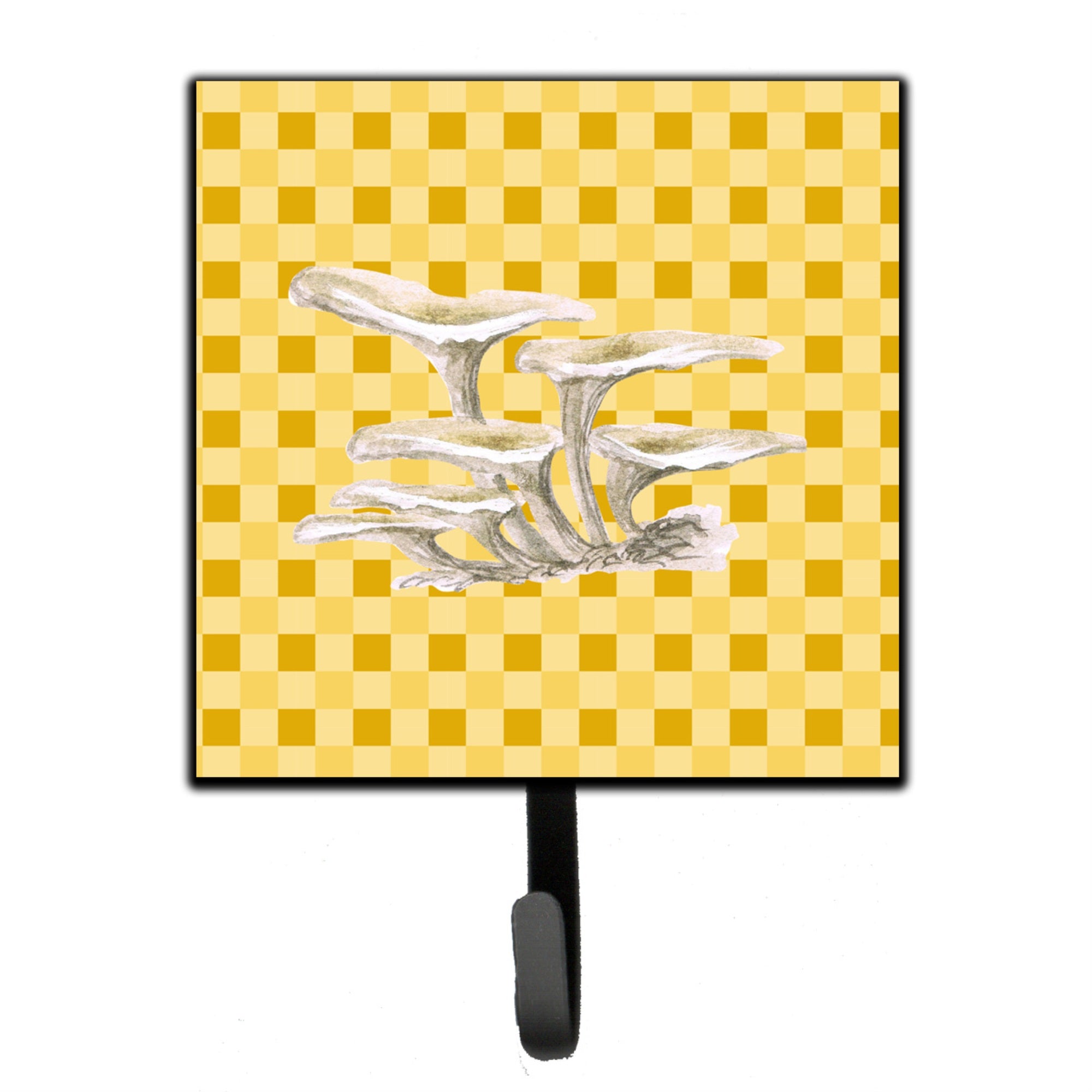 Caroline'S Treasures Oyster Mushrooms On Basketweave Wall Hook, Small, Multicolor