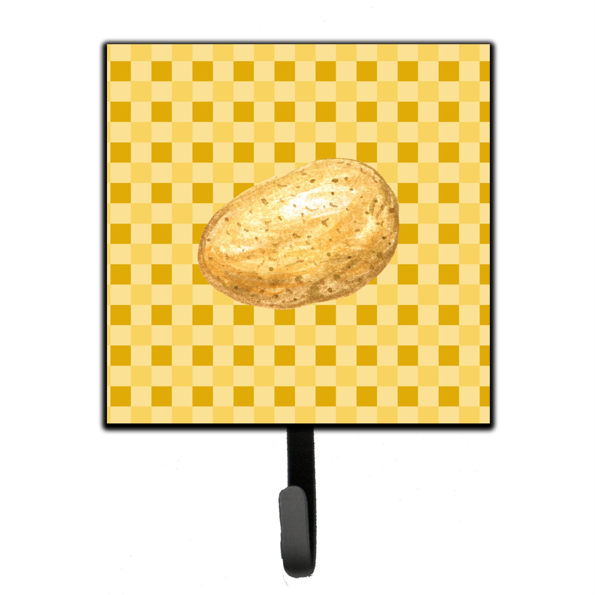 Caroline'S Treasures Potato On Basketweave Wall Hook, Small, Multicolor