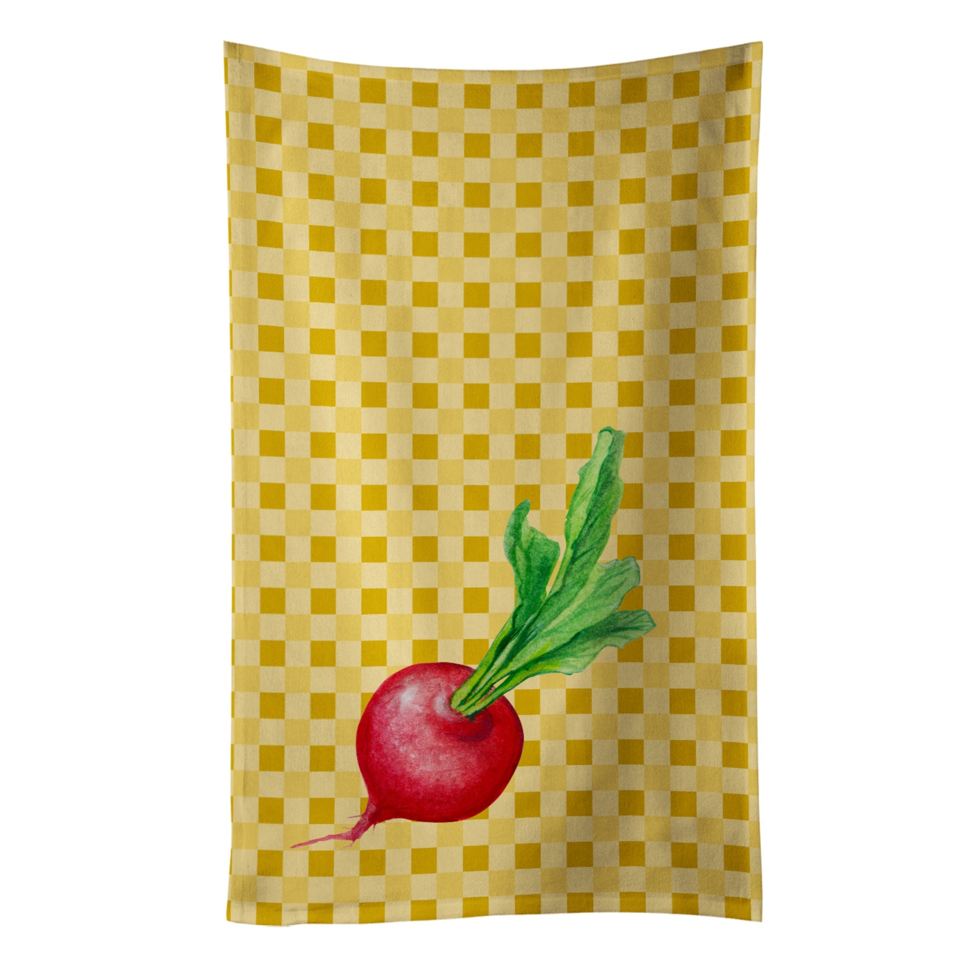 Caroline'S Treasures Radish On Basketweave Decorated Dish Towel, 25Hx15W, Multicolor