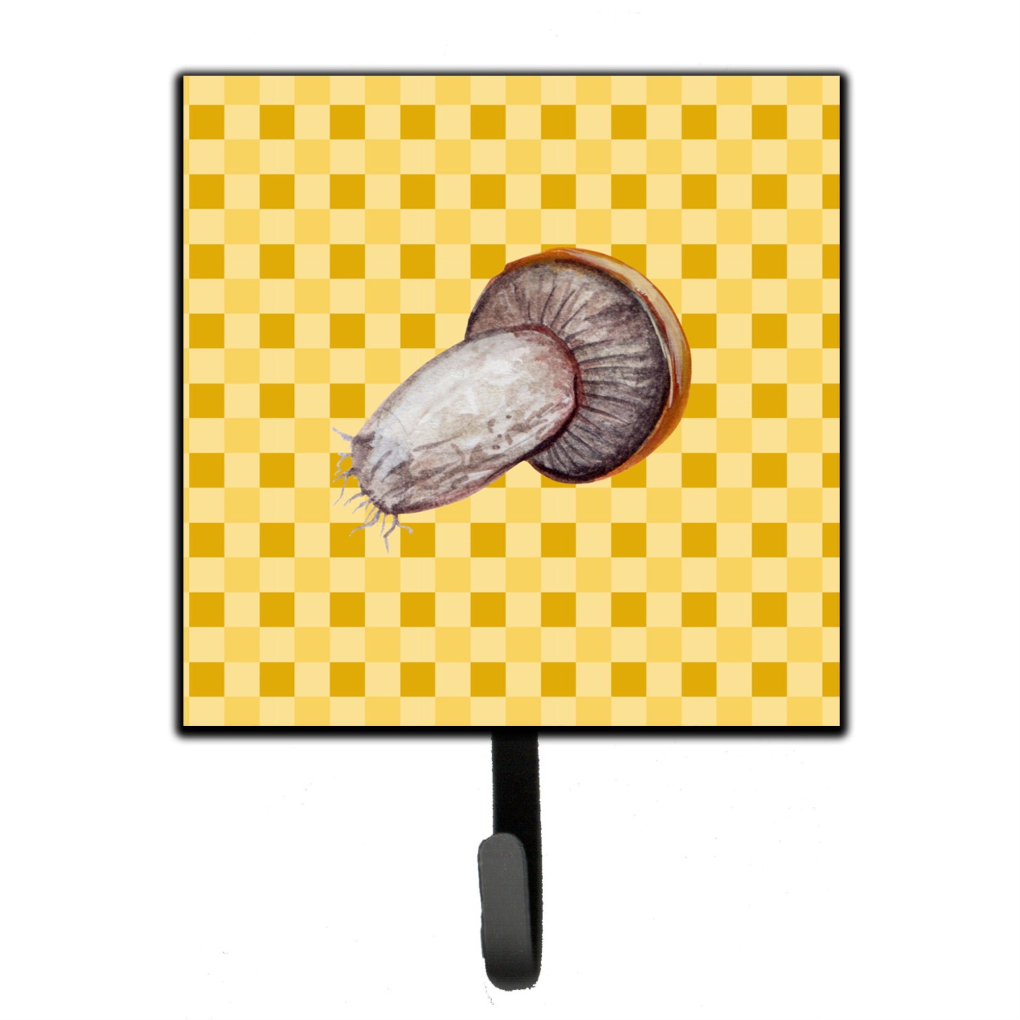 Caroline'S Treasures Rotkappe Mushroom On Basketweave Wall Hook, Small, Multicolor