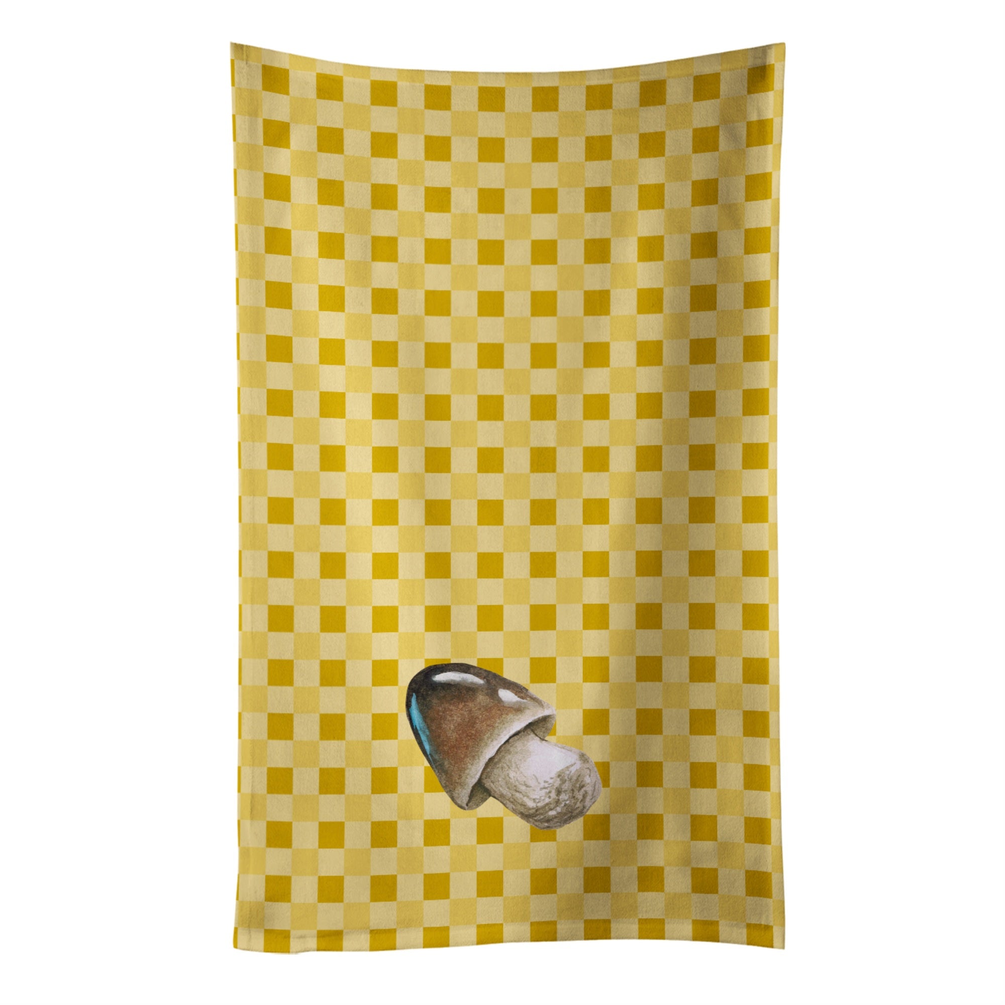 Caroline'S Treasures Straw Mushroom On Basketweave Decorated Dish Towel, 25Hx15W, Multicolor