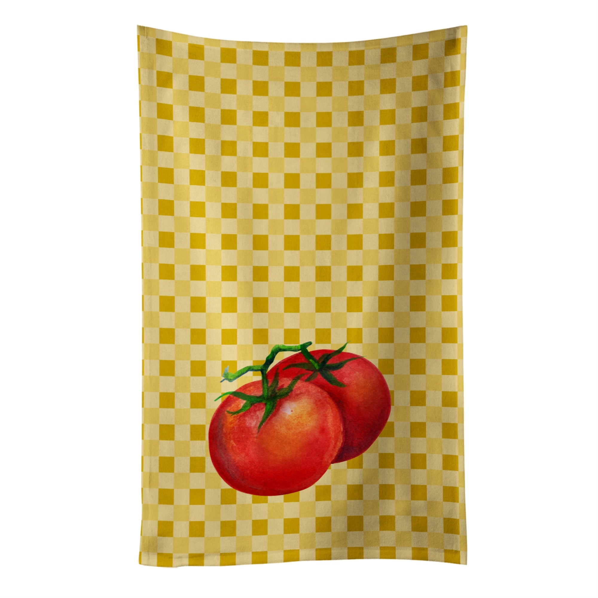 Caroline'S Treasures Tomato On Basketweave Decorated Dish Towel, 25Hx15W, Multicolor