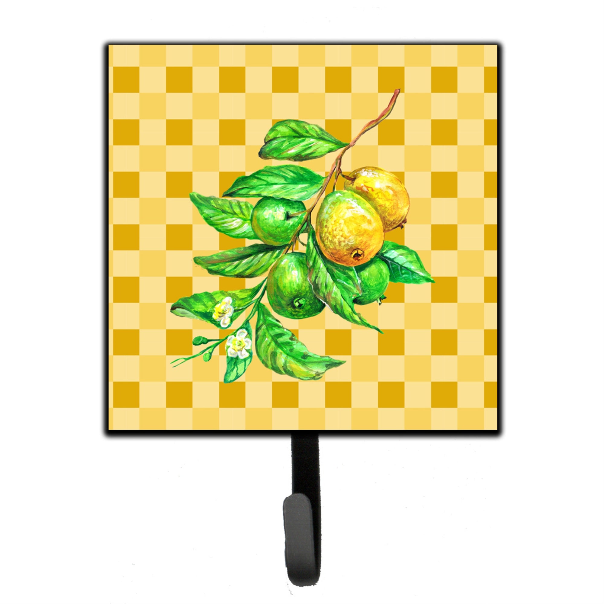 Caroline'S Treasures Guavas Branch On Basketweave Wall Hook, Small, Multicolor