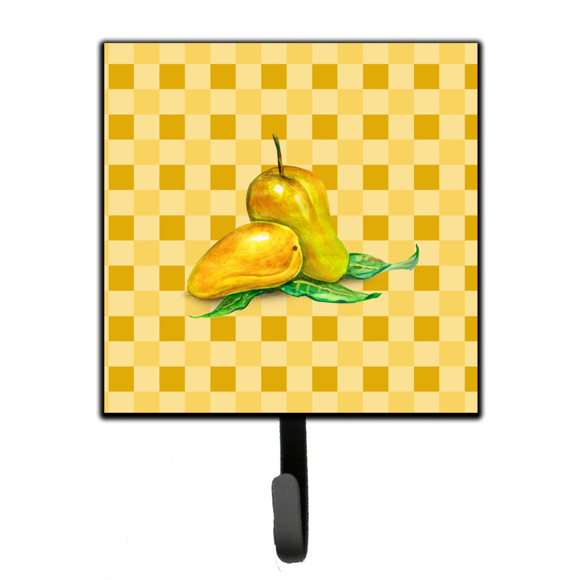 Caroline'S Treasures Mangos On Basketweave Wall Hook, Small, Multicolor
