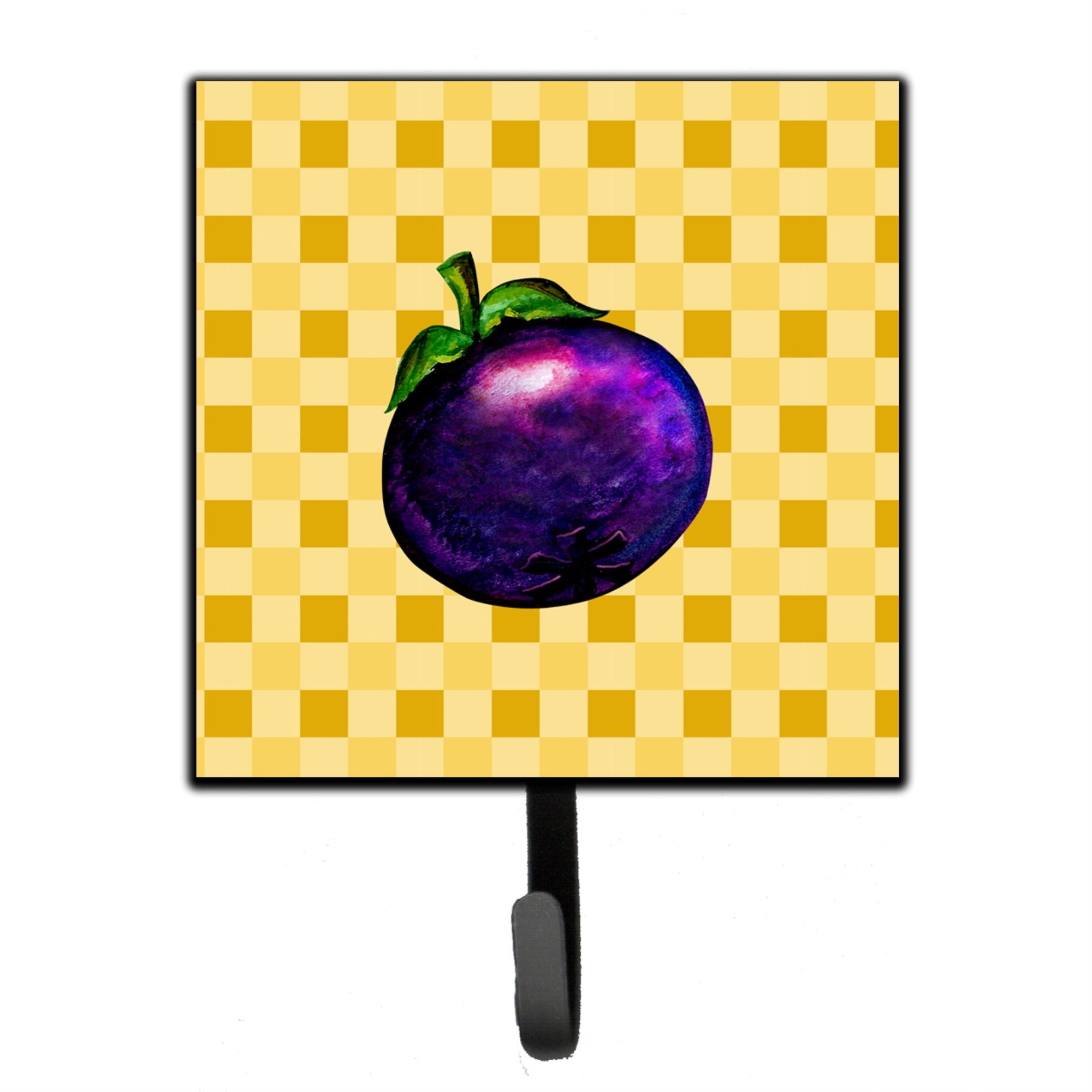Caroline'S Treasures Mangosteen On Basketweave Wall Hook, Small, Multicolor