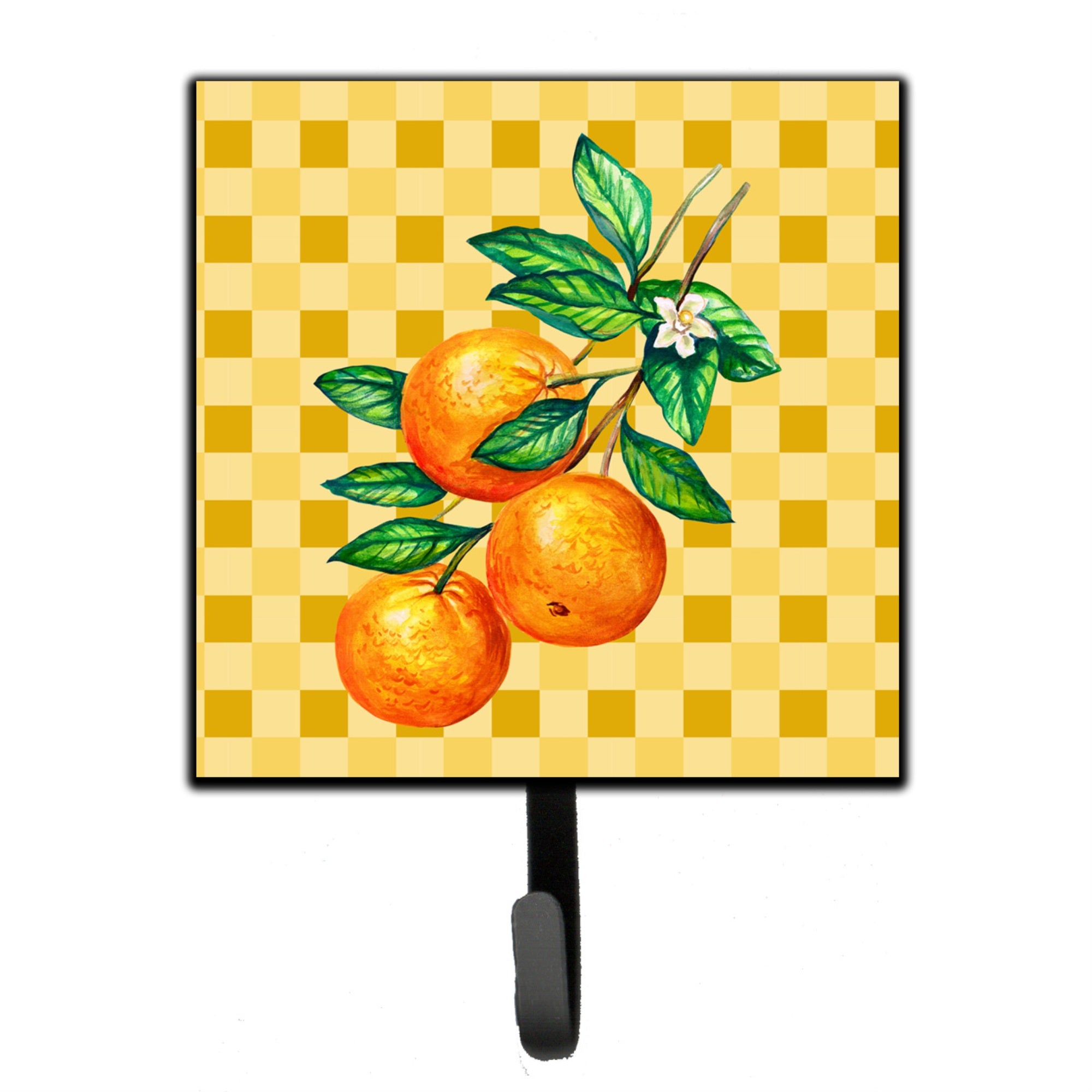 Caroline'S Treasures Oranges On Branch On Basketweave Wall Hook, Small, Multicolor
