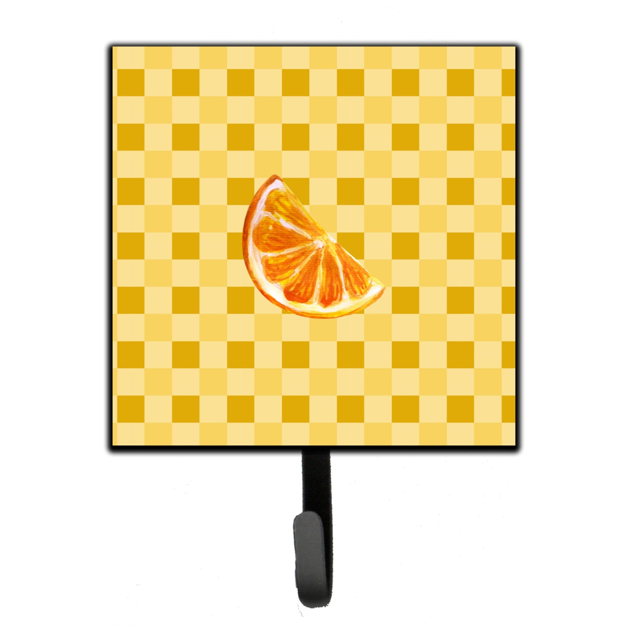 Caroline'S Treasures Sliced Oranges On Basketweave Wall Hook, Small, Multicolor