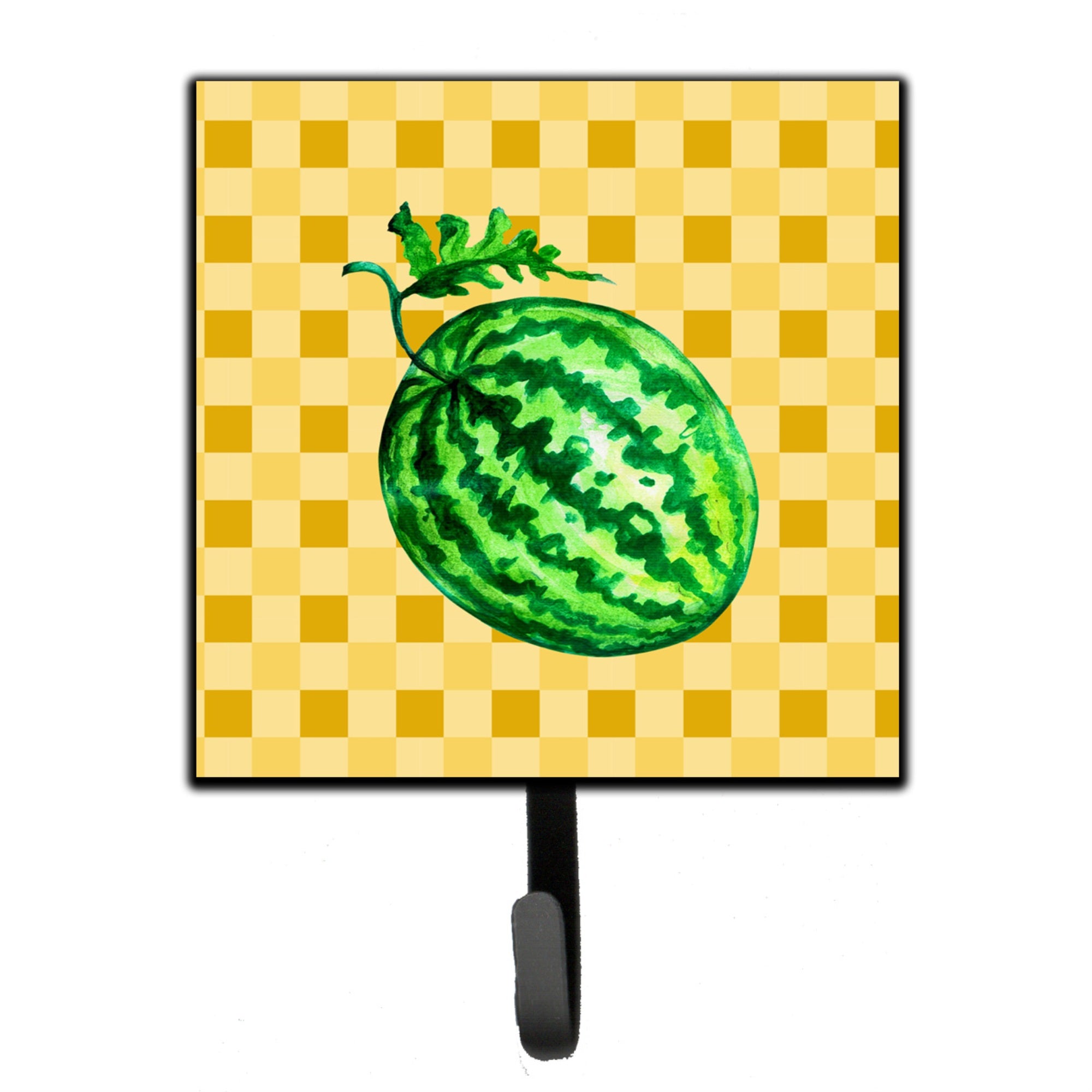 Caroline'S Treasures Whole Watermelon On Basketweave Wall Hook, Small, Multicolor
