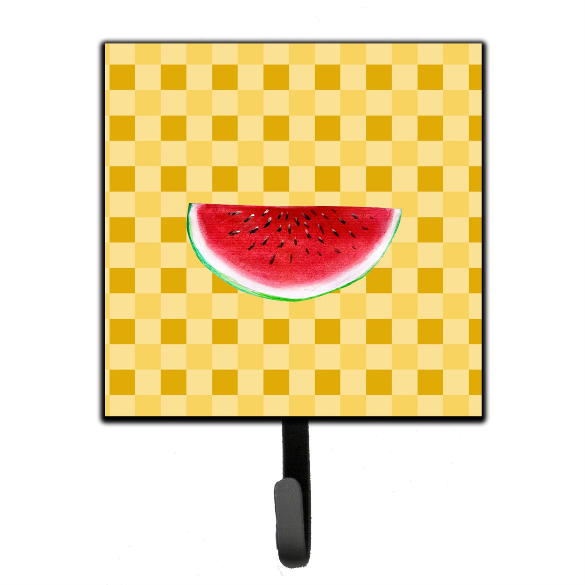 Caroline'S Treasures Sliced Watermelon On Basketweave Wall Hook, Small, Multicolor