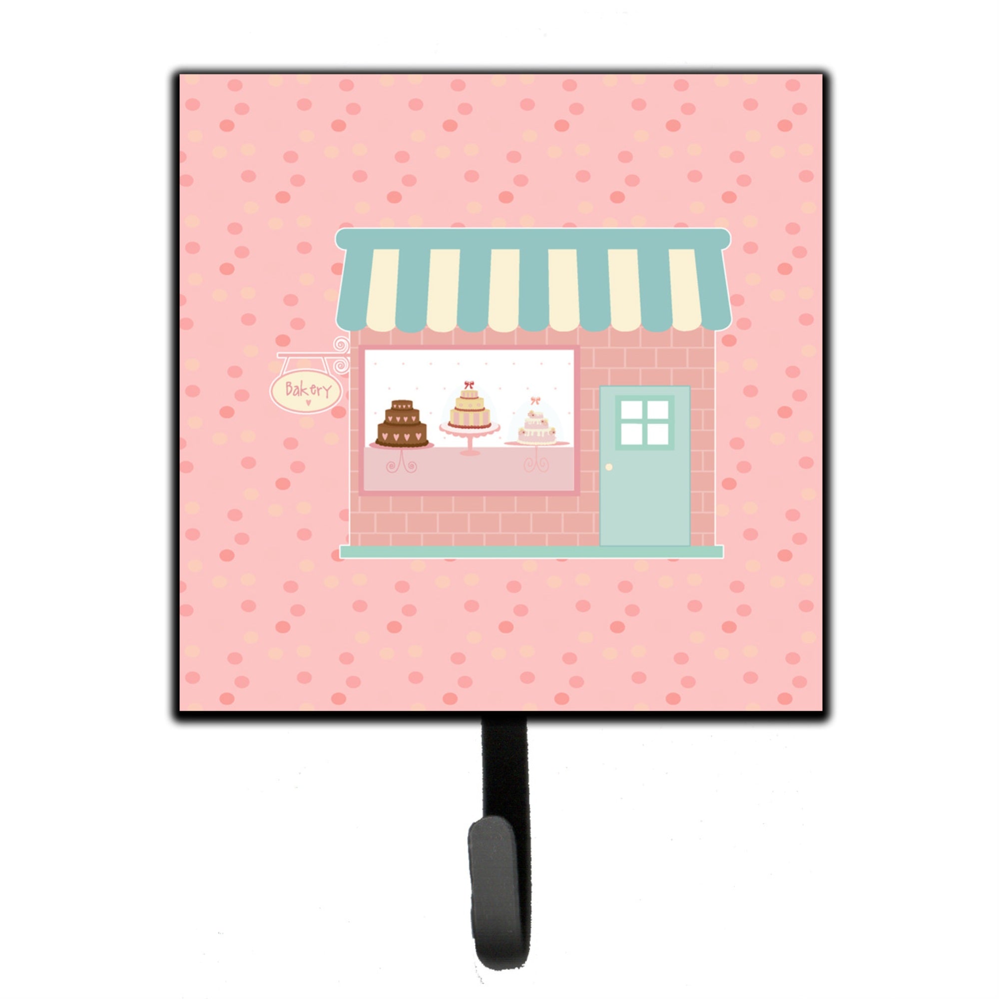 Caroline'S Treasures Bake Shoppe Pink Wall Hook, Small, Multicolor