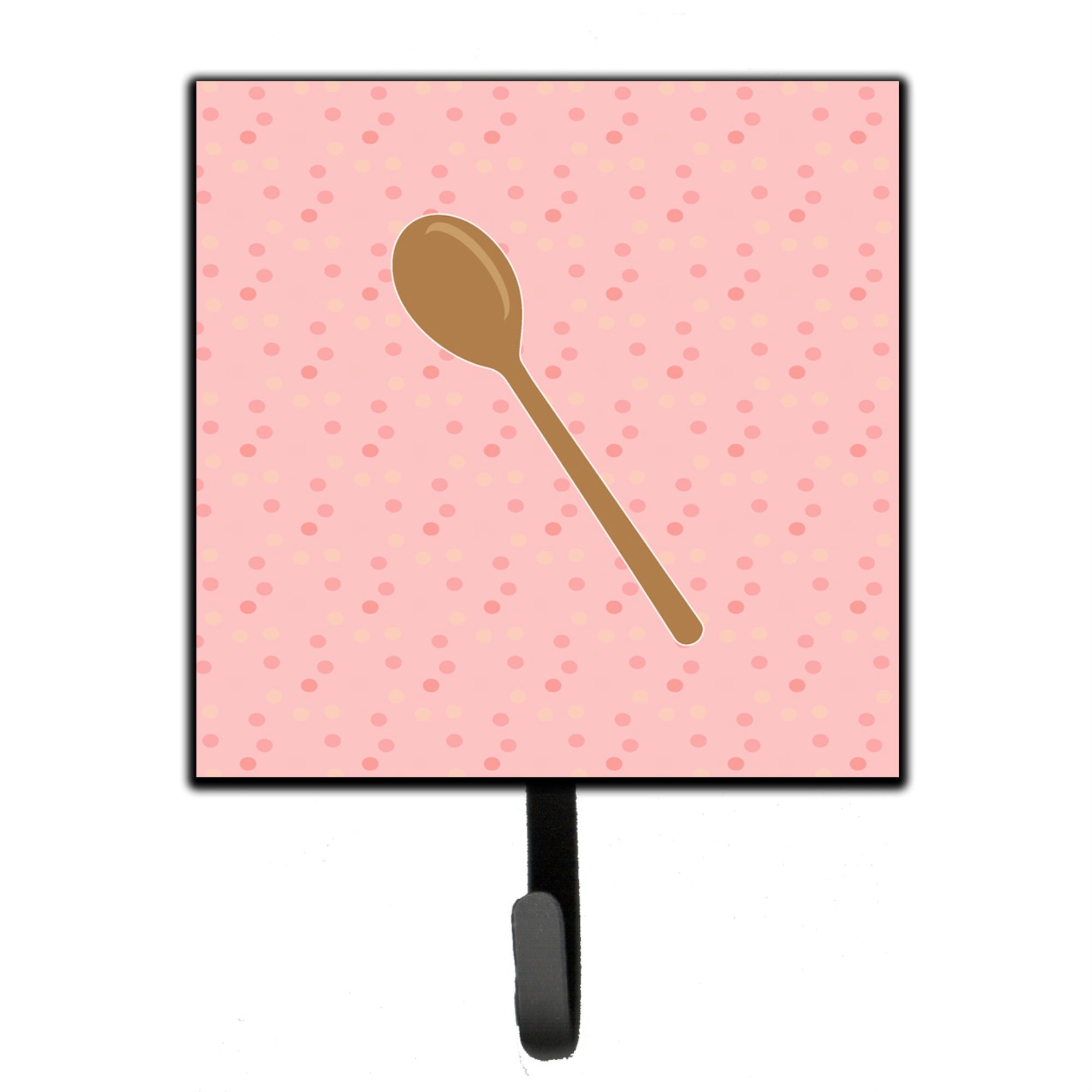 Caroline'S Treasures Wooden Spoon Pink Wall Hook, Small, Multicolor