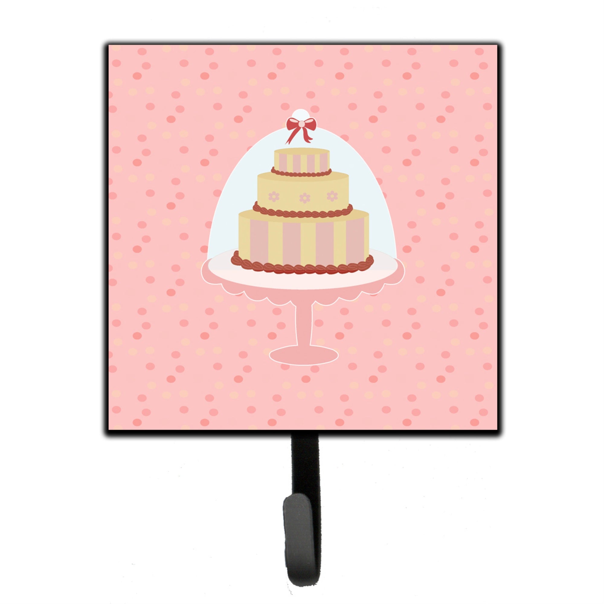 Caroline'S Treasures Decorative Cake 3 Tier Pink Wall Hook, Small, Multicolor
