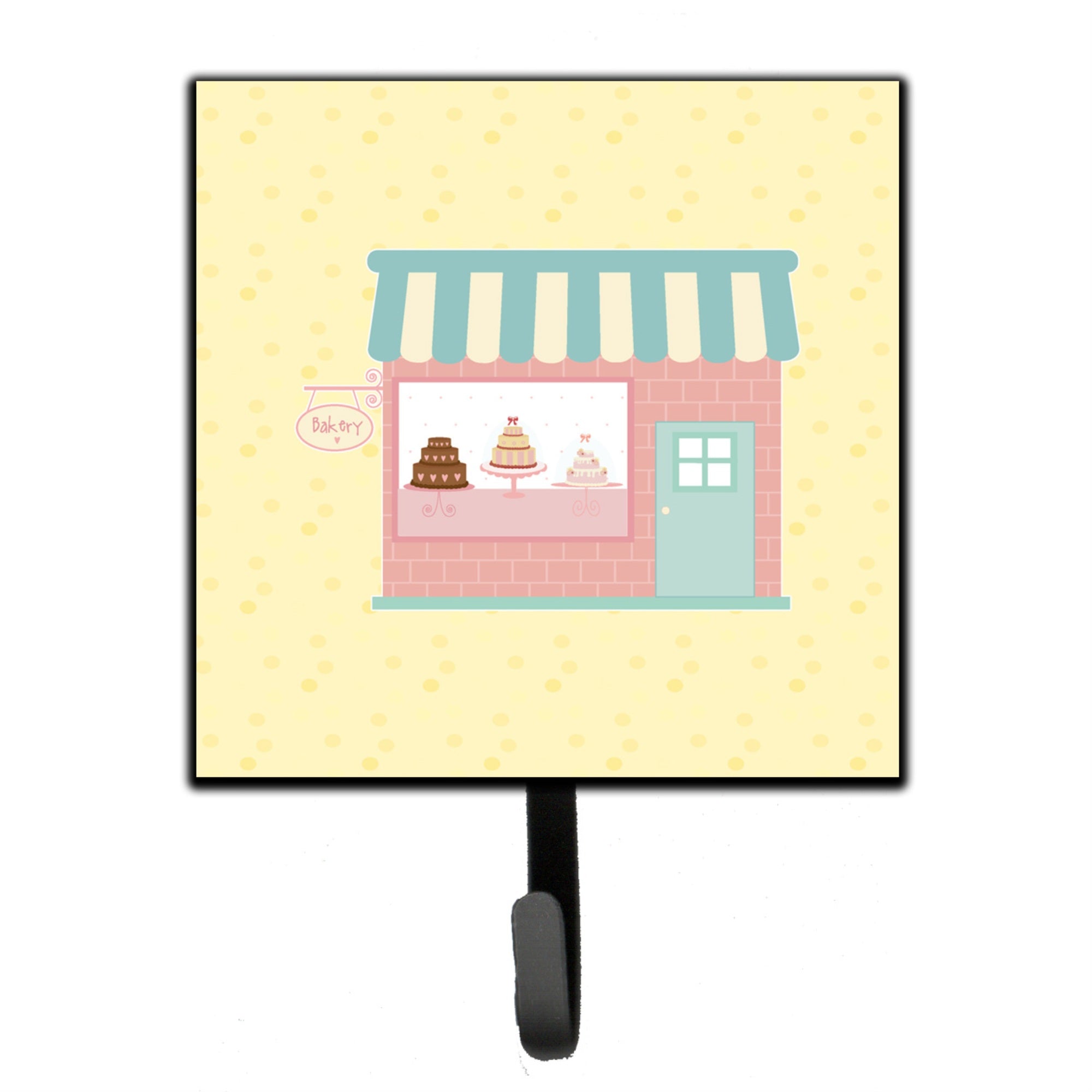 Caroline'S Treasures Bake Shoppe On Yellow Wall Hook, Small, Multicolor