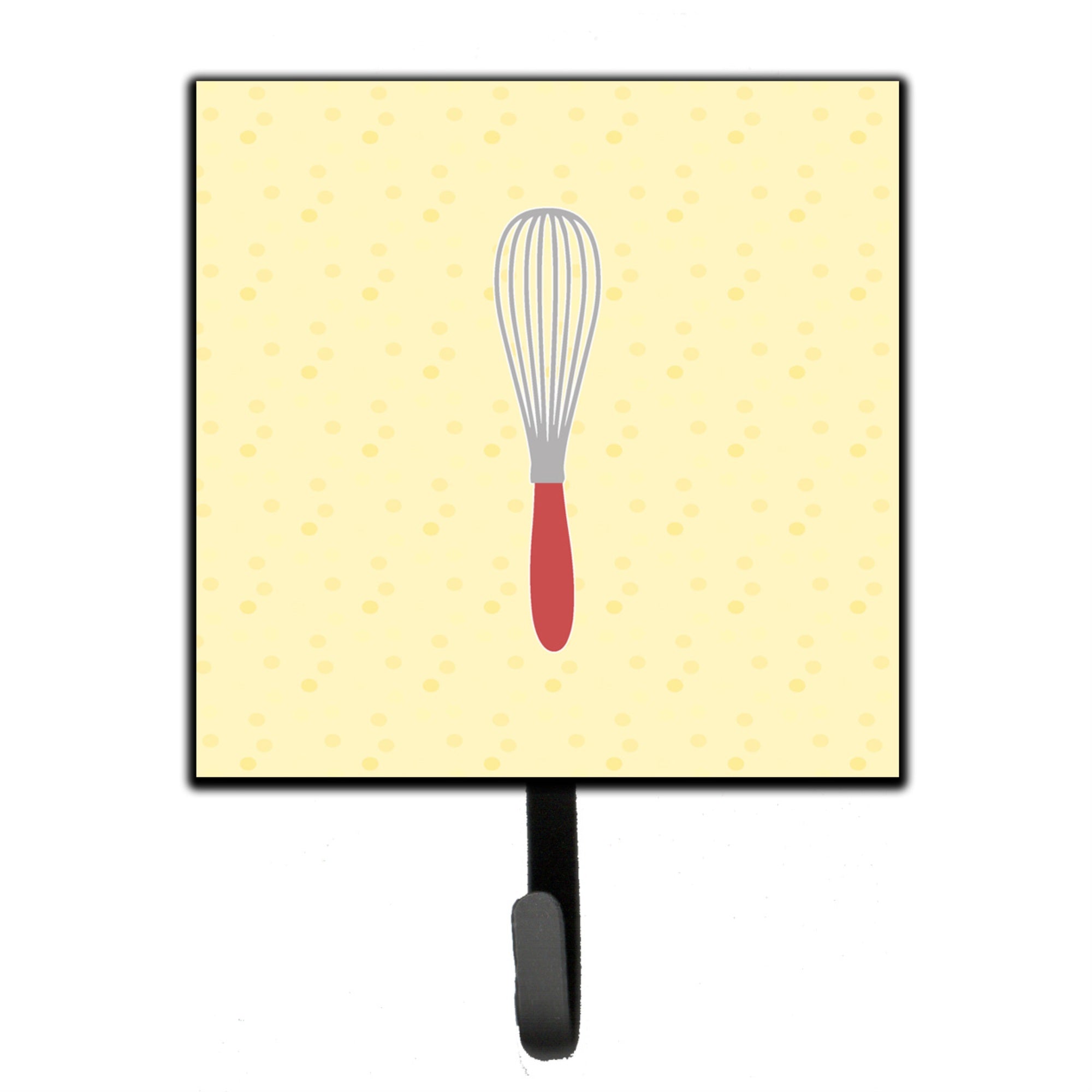 Caroline'S Treasures Wisk On Yellow Wall Hook, Small, Multicolor