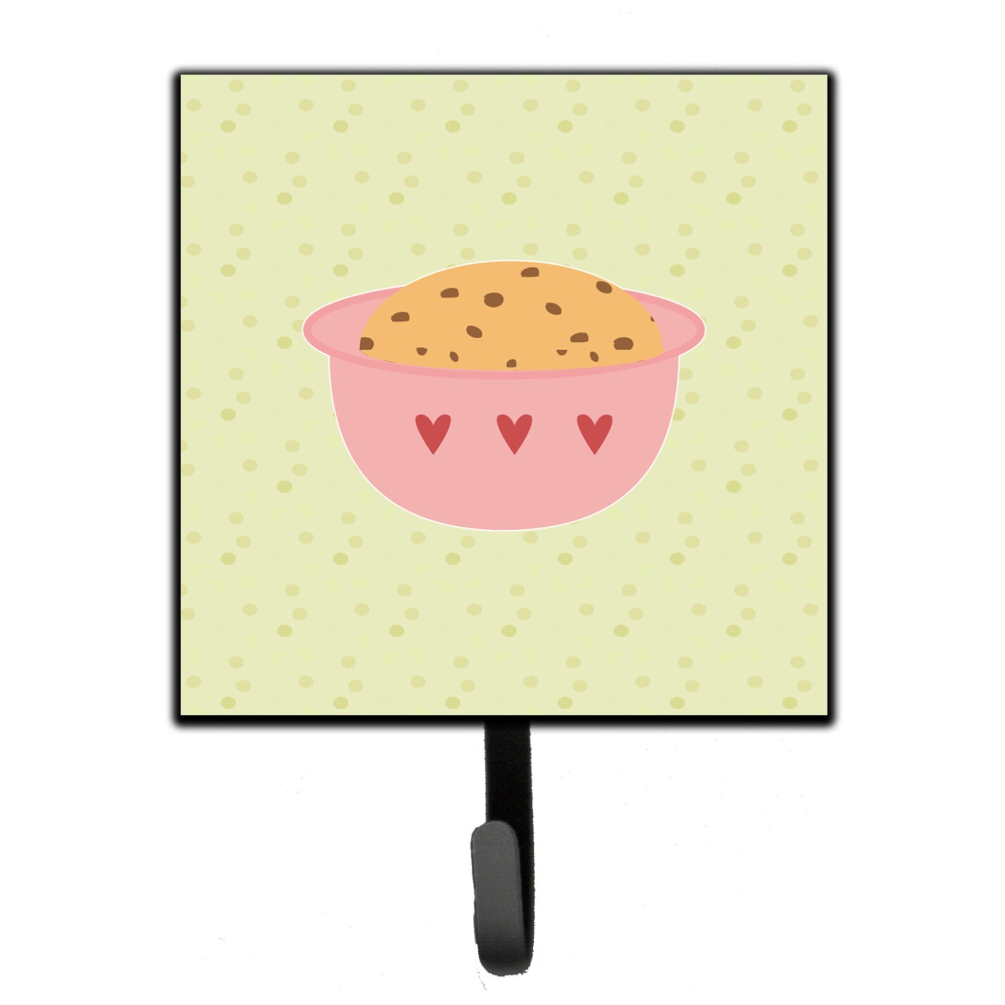 Caroline'S Treasures Cookie Dough On Green Wall Hook, Small, Multicolor