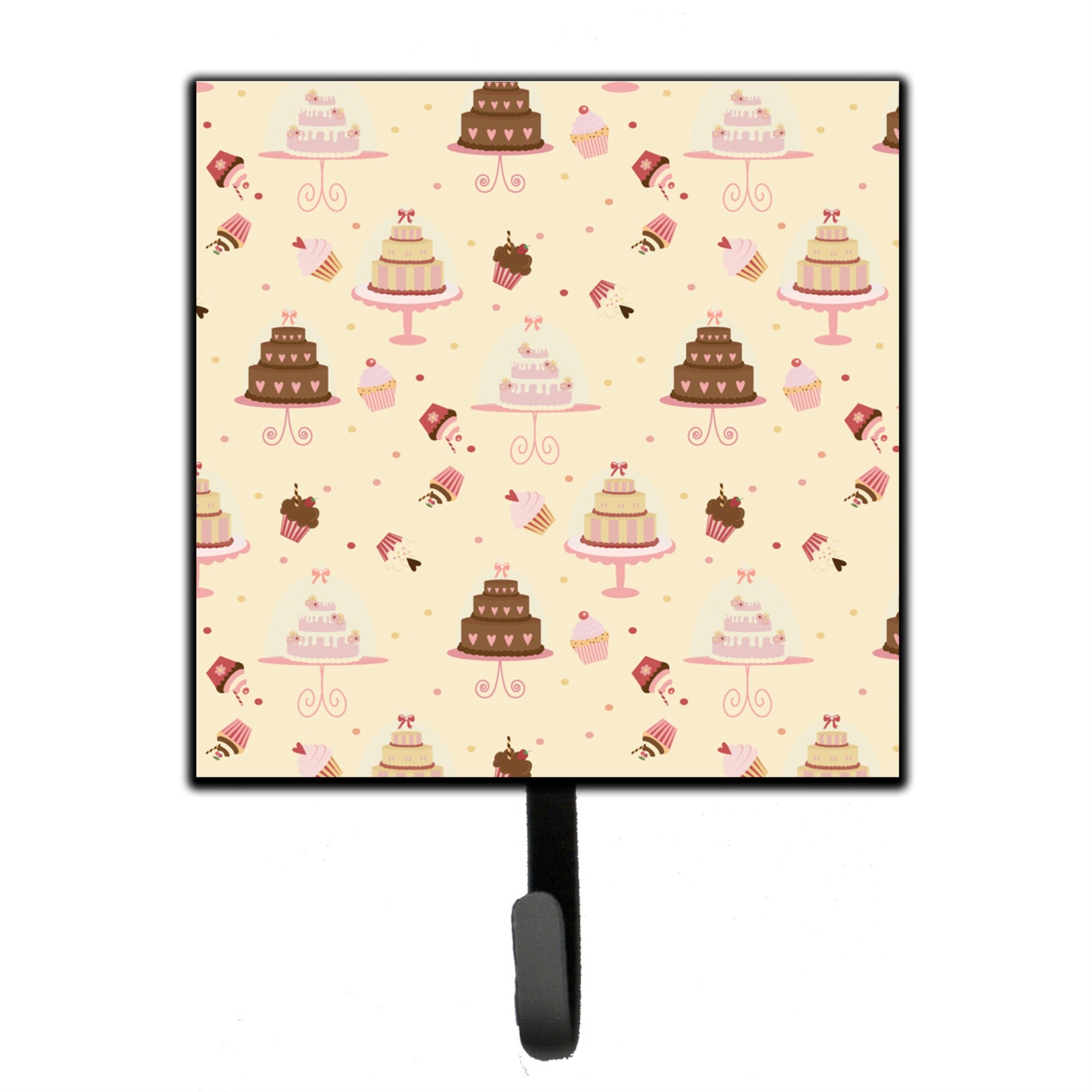 Caroline'S Treasures Cakes And Cupcakes Wall Hook, Small, Multicolor