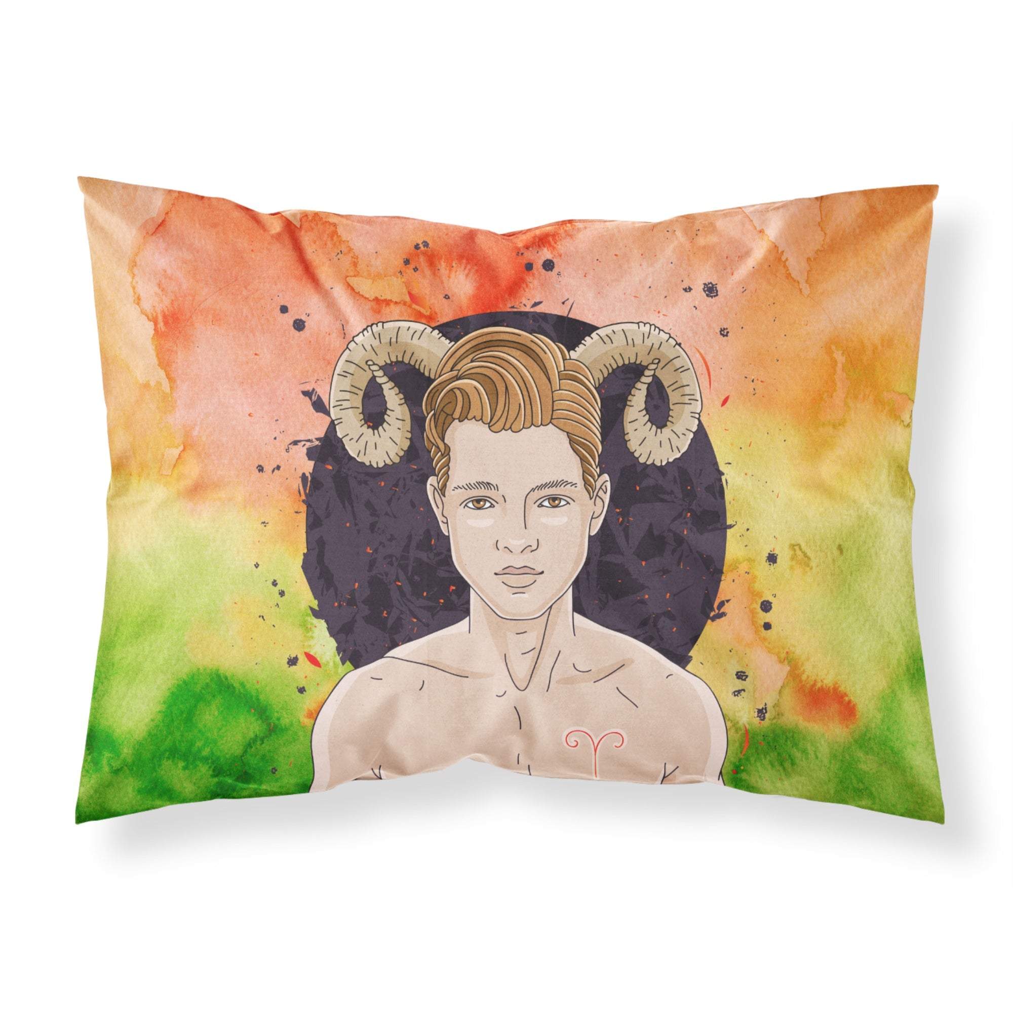 Caroline'S Treasures Aries Zodiac Sign Pillowcase Standard Multicolor