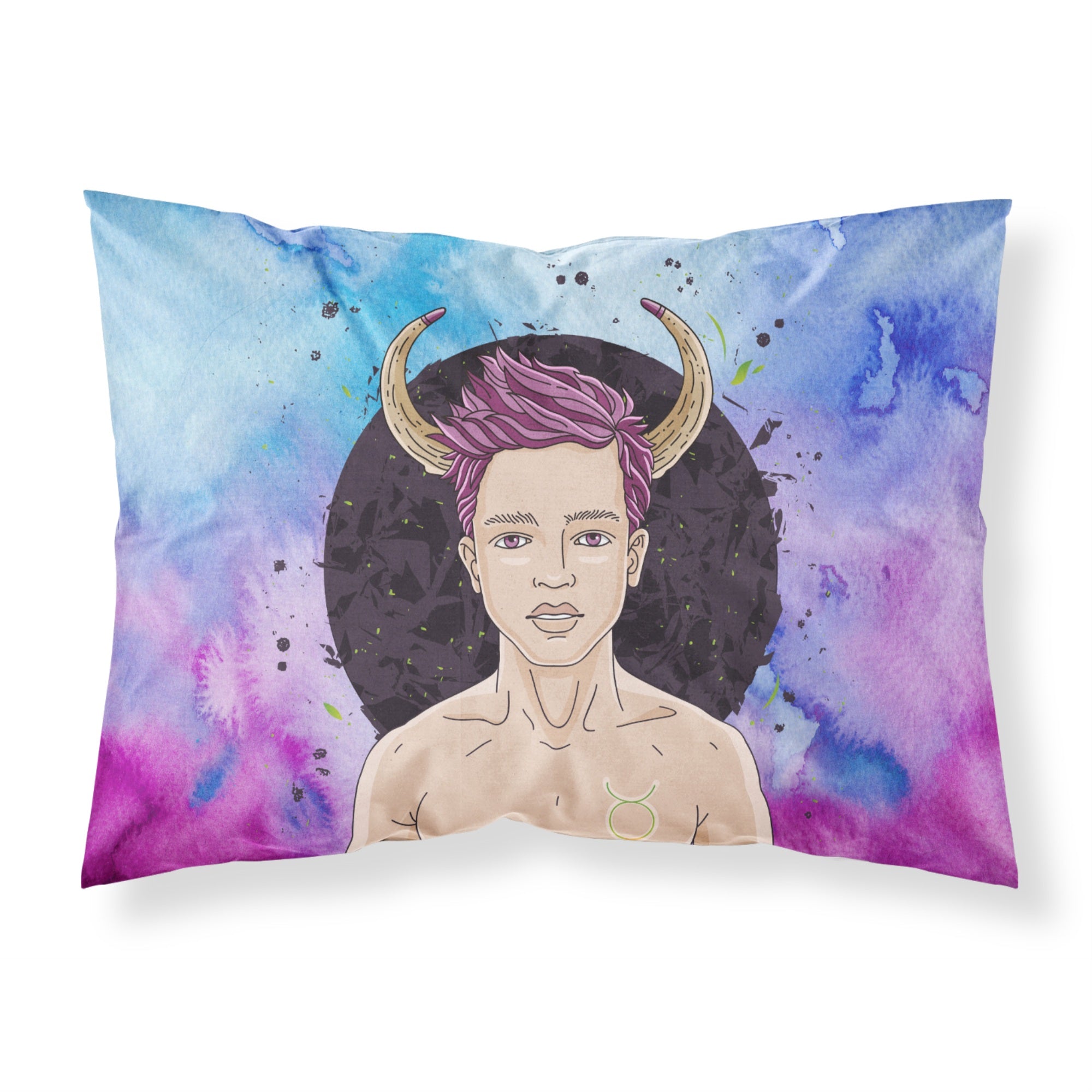 Caroline'S Treasures Taurus Zodiac Sign Pillowcase Standard Multicolor